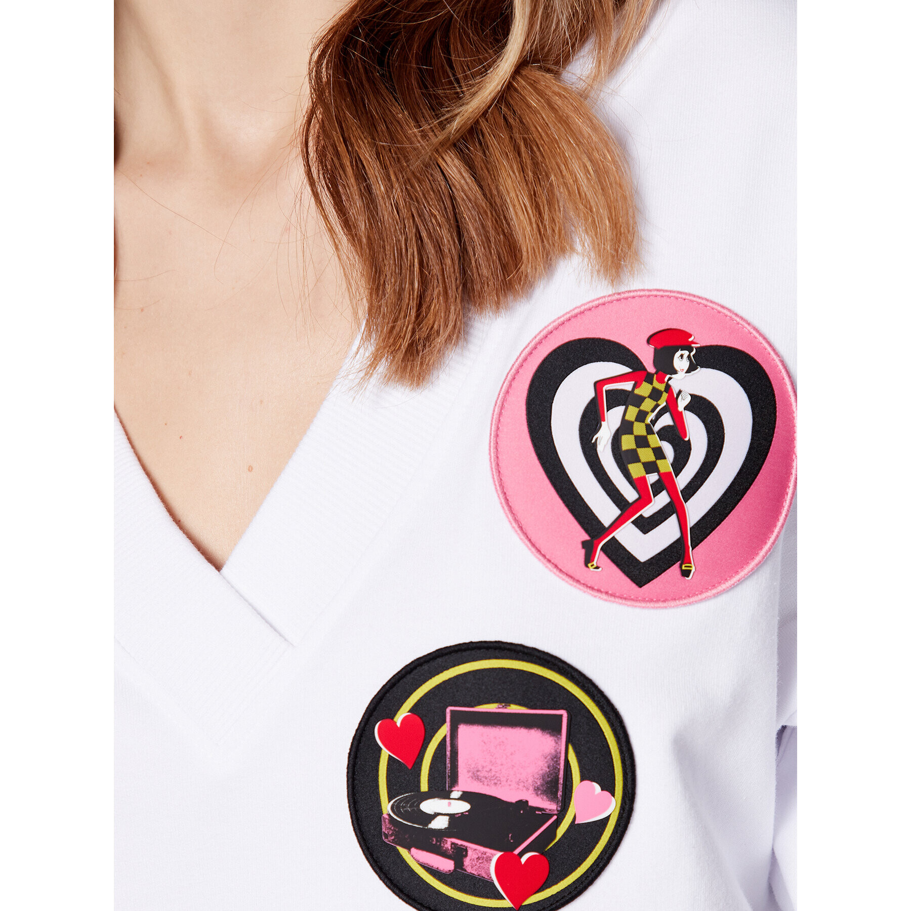 LOVE MOSCHINO Суитшърт W649980E 2246 Бял Relaxed Fit - Pepit.bg