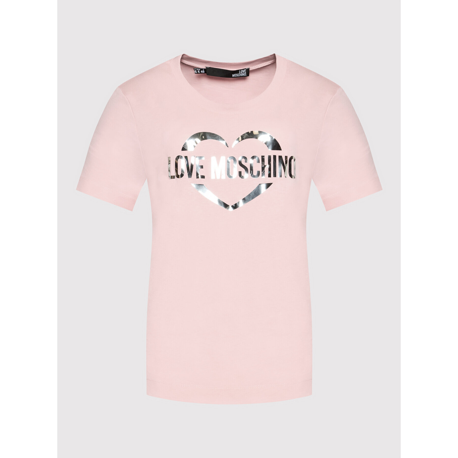 LOVE MOSCHINO Тишърт W4F153NM3876 Розов Regular FIt - Pepit.bg