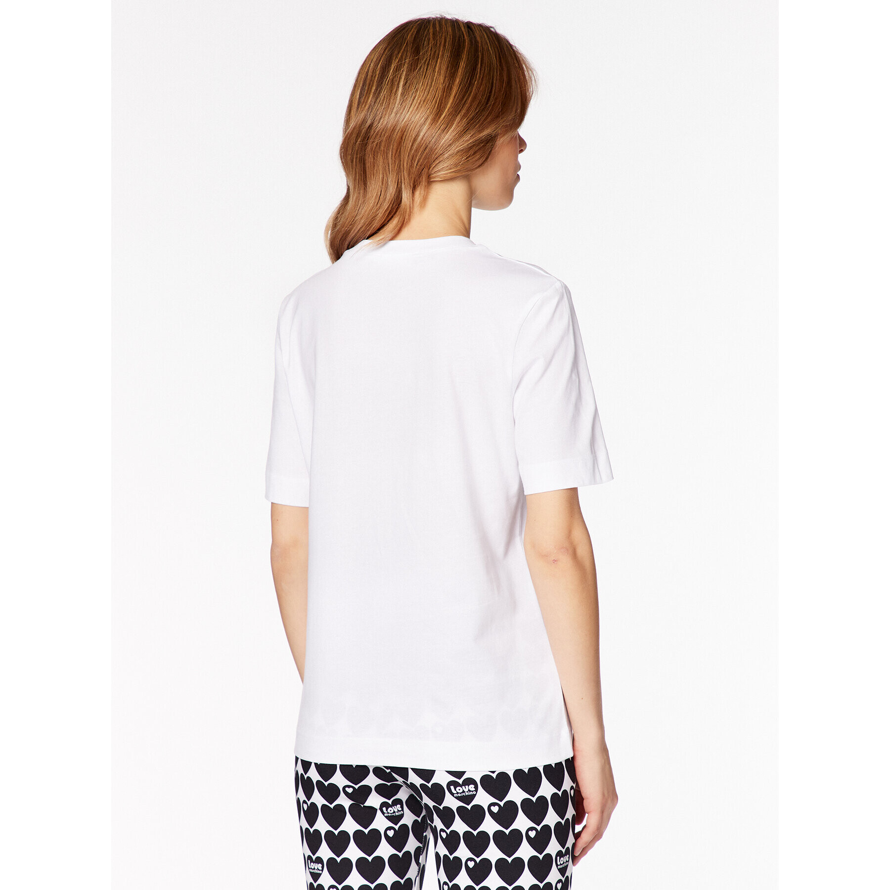 LOVE MOSCHINO Тишърт W4F154BM 3876 Бял Relaxed Fit - Pepit.bg