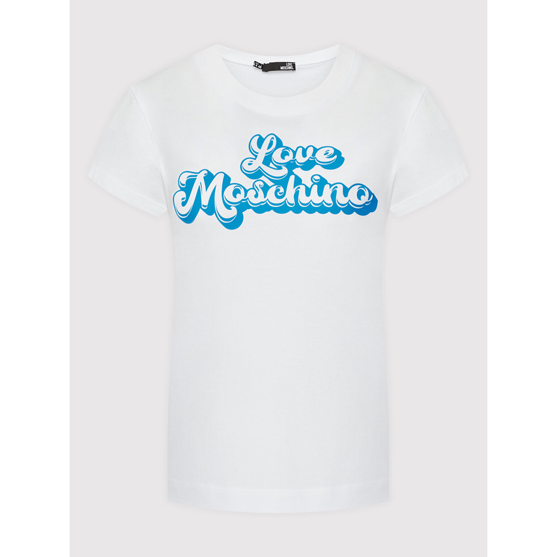 LOVE MOSCHINO Тишърт W4F303CM 3876 Бял Regular Fit - Pepit.bg