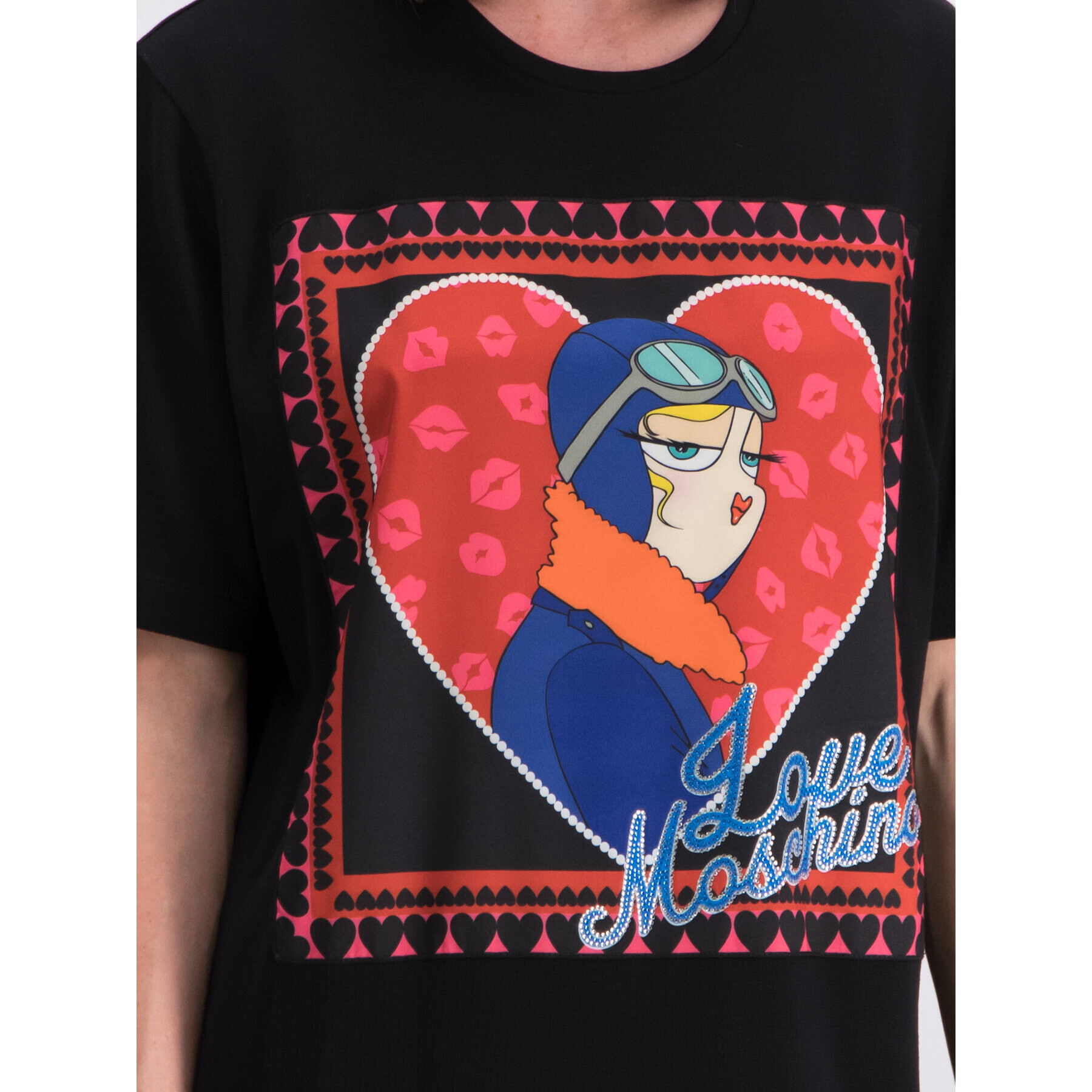 LOVE MOSCHINO Тишърт W4F8720M 4071 Oversize - Pepit.bg