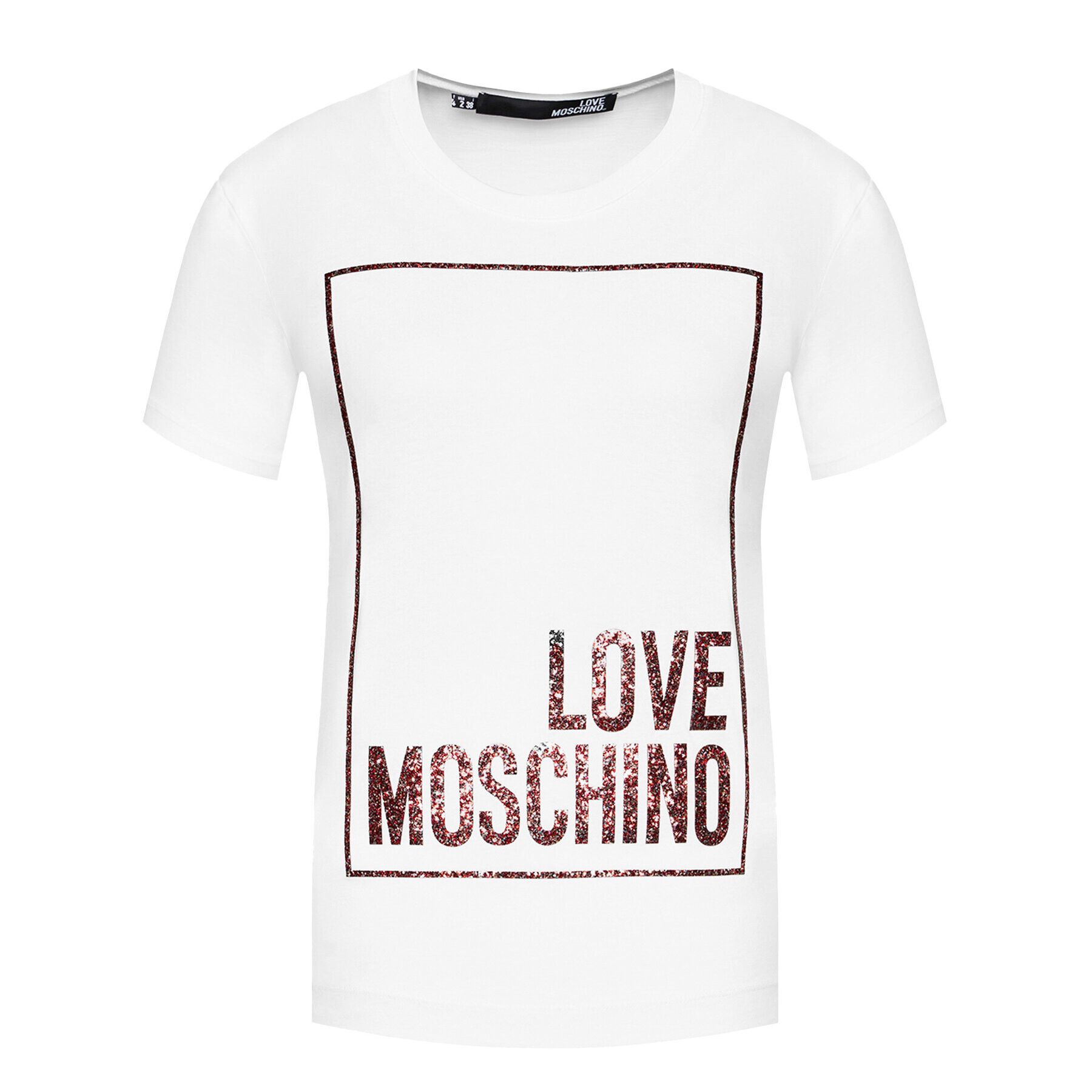 LOVE MOSCHINO Тишърт W4H0605M 3876 Бял Regular Fit - Pepit.bg