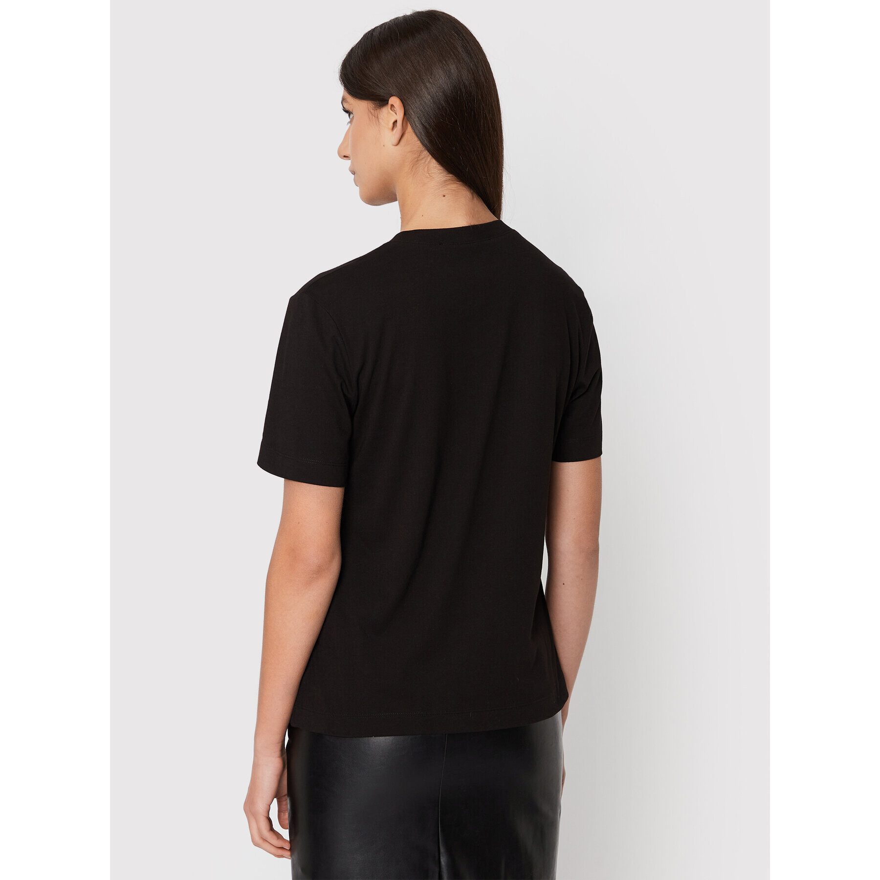 LOVE MOSCHINO Тишърт W4H0627M 3876 Черен Regular Fit - Pepit.bg