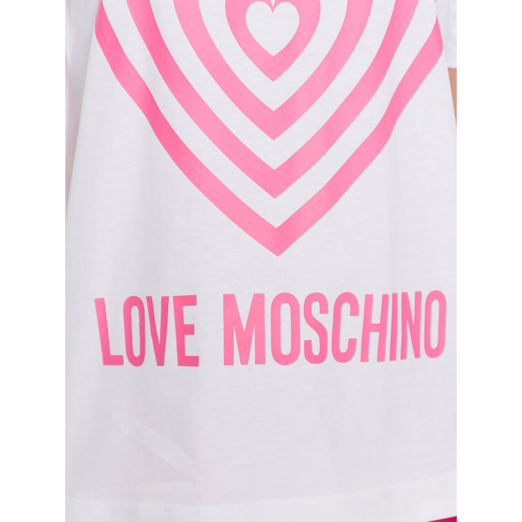 LOVE MOSCHINO Тишърт W4H0637M 3876 Бял Regular Fit - Pepit.bg