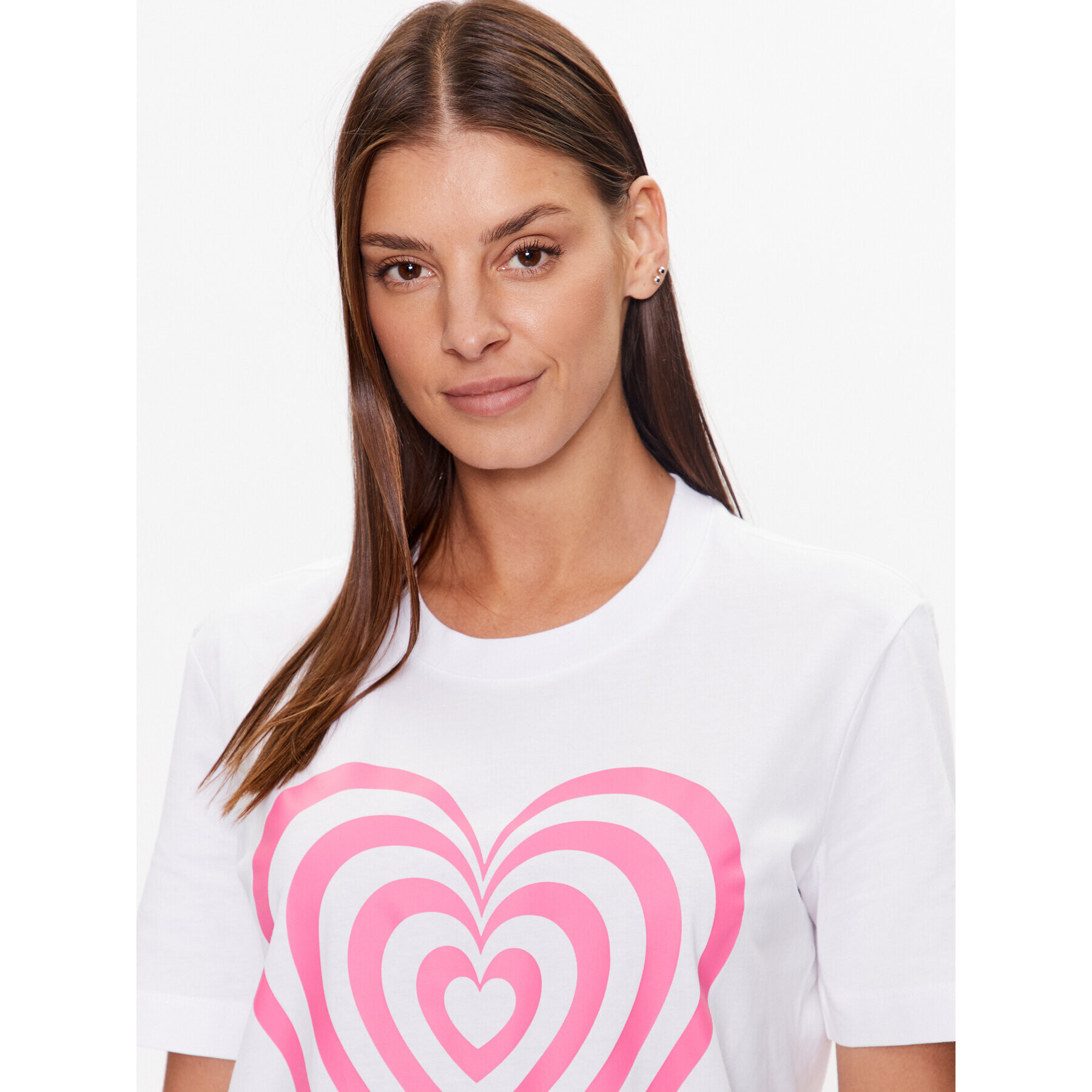 LOVE MOSCHINO Тишърт W4H0637M 3876 Бял Regular Fit - Pepit.bg