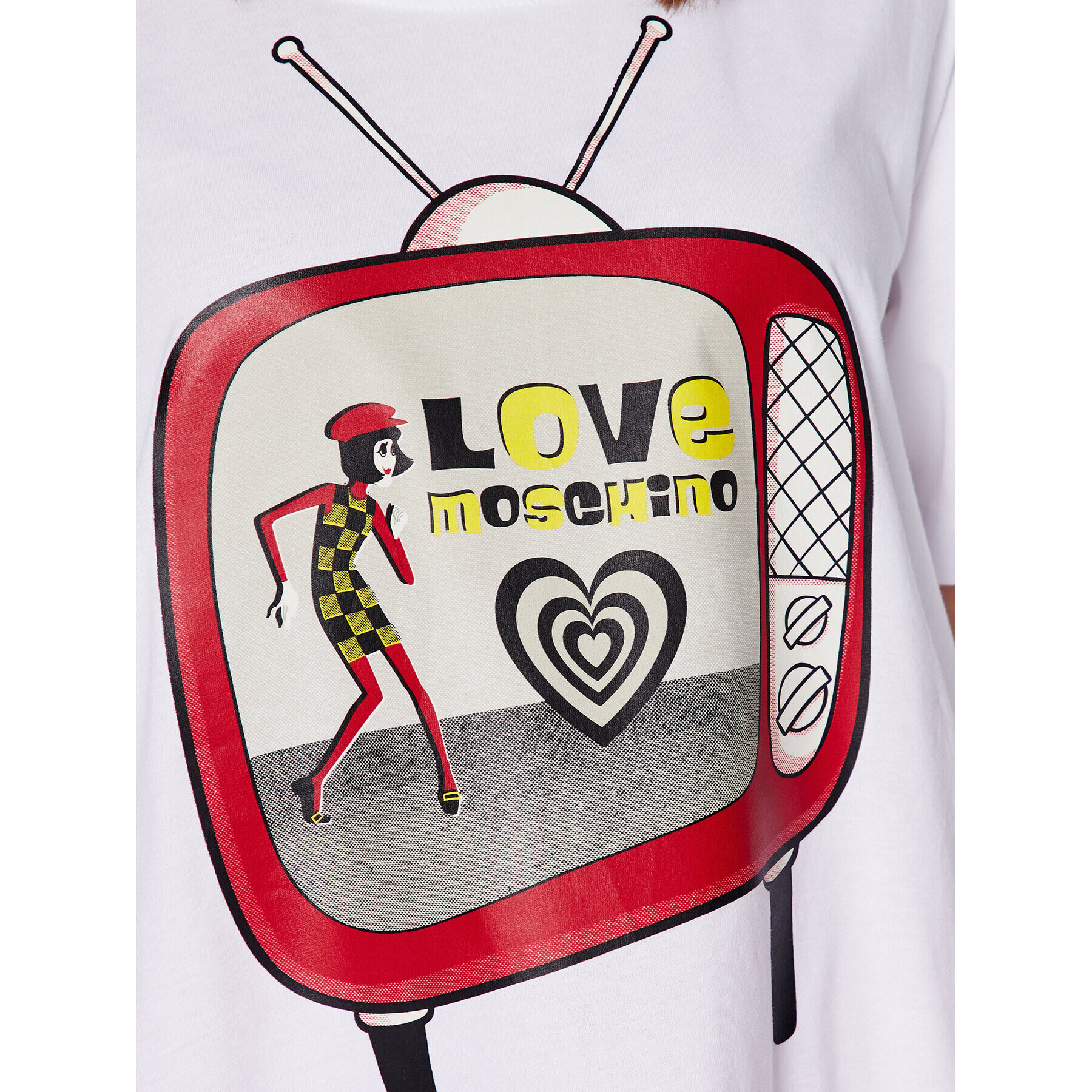 LOVE MOSCHINO Тишърт W4H8301M 3876 Бял Relaxed Fit - Pepit.bg