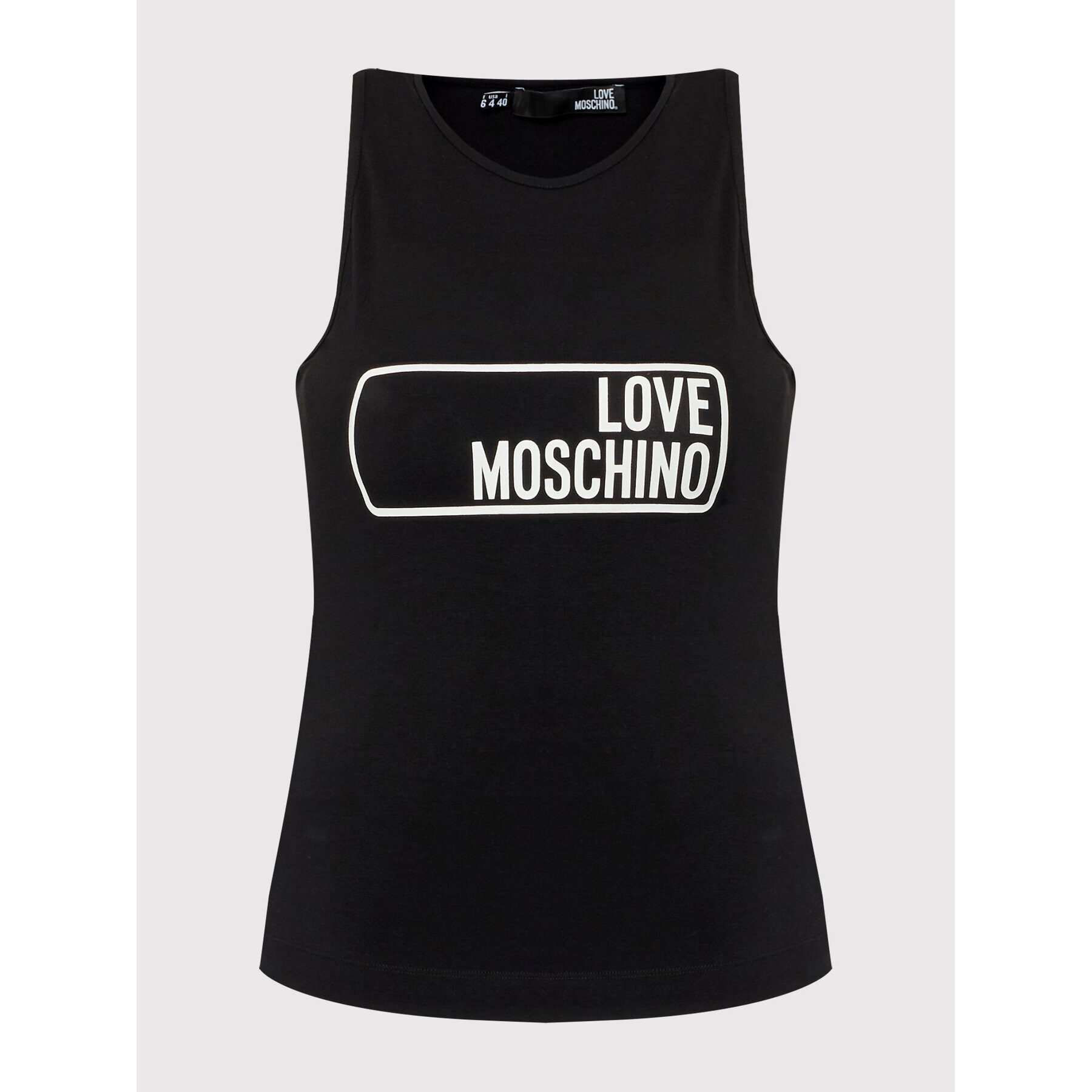 LOVE MOSCHINO топ W4H2603E 1951 Черен Regular Fit - Pepit.bg