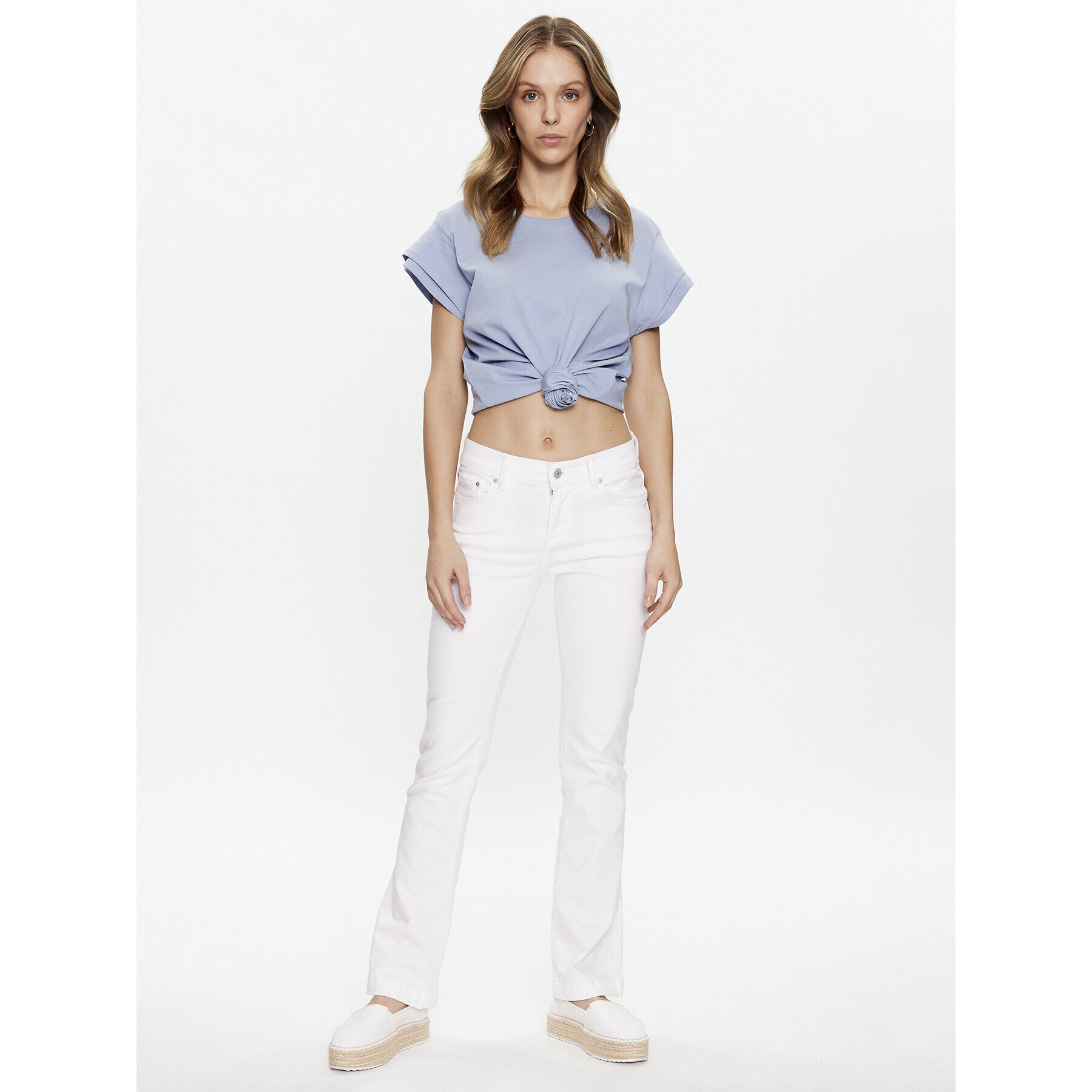 LTB Дънки Fallon 51367 14776 Бял Flare Fit - Pepit.bg