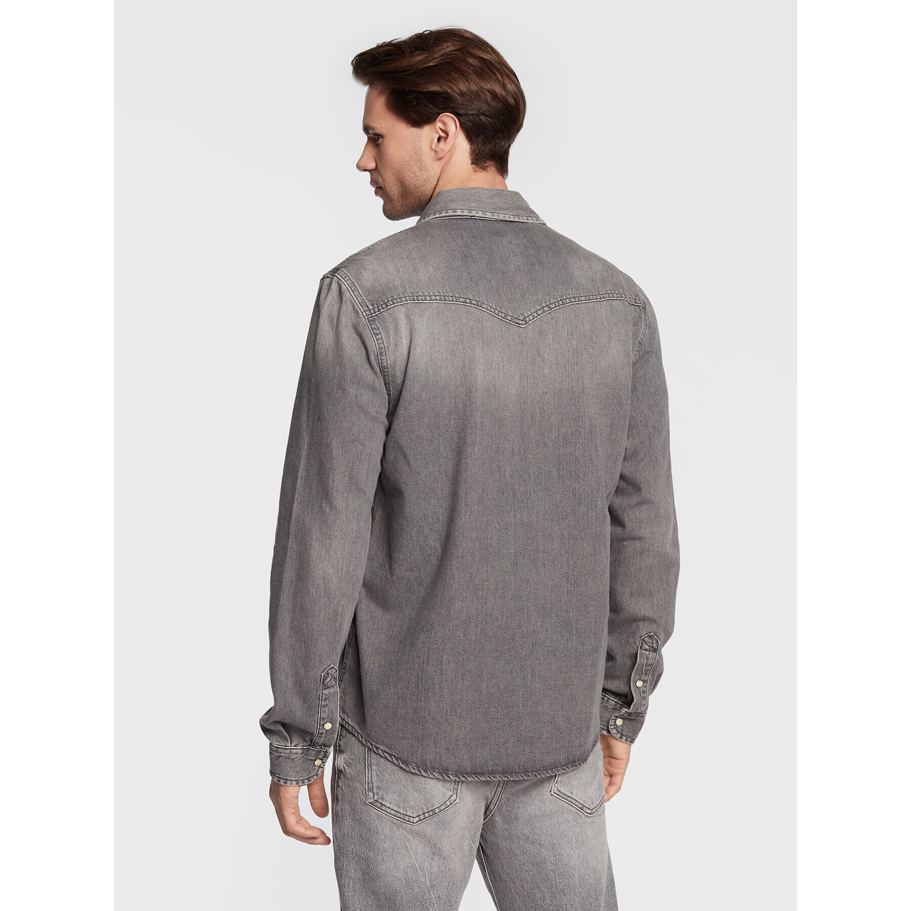 LTB дънкова риза Rohan 60475 15235 Сив Slim Fit - Pepit.bg