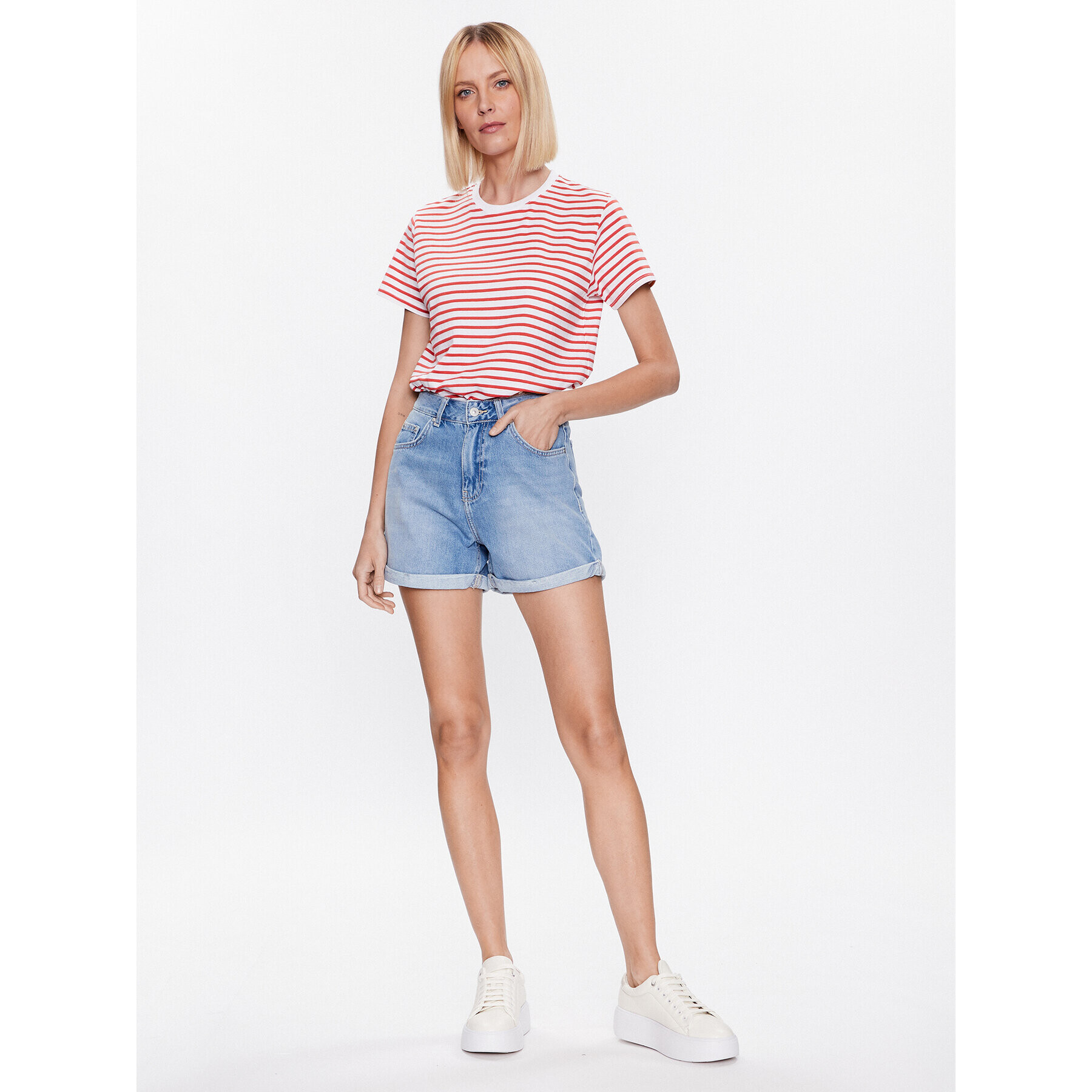 LTB Дънкови шорти Belinda 60975 15315 Син Mom Fit - Pepit.bg