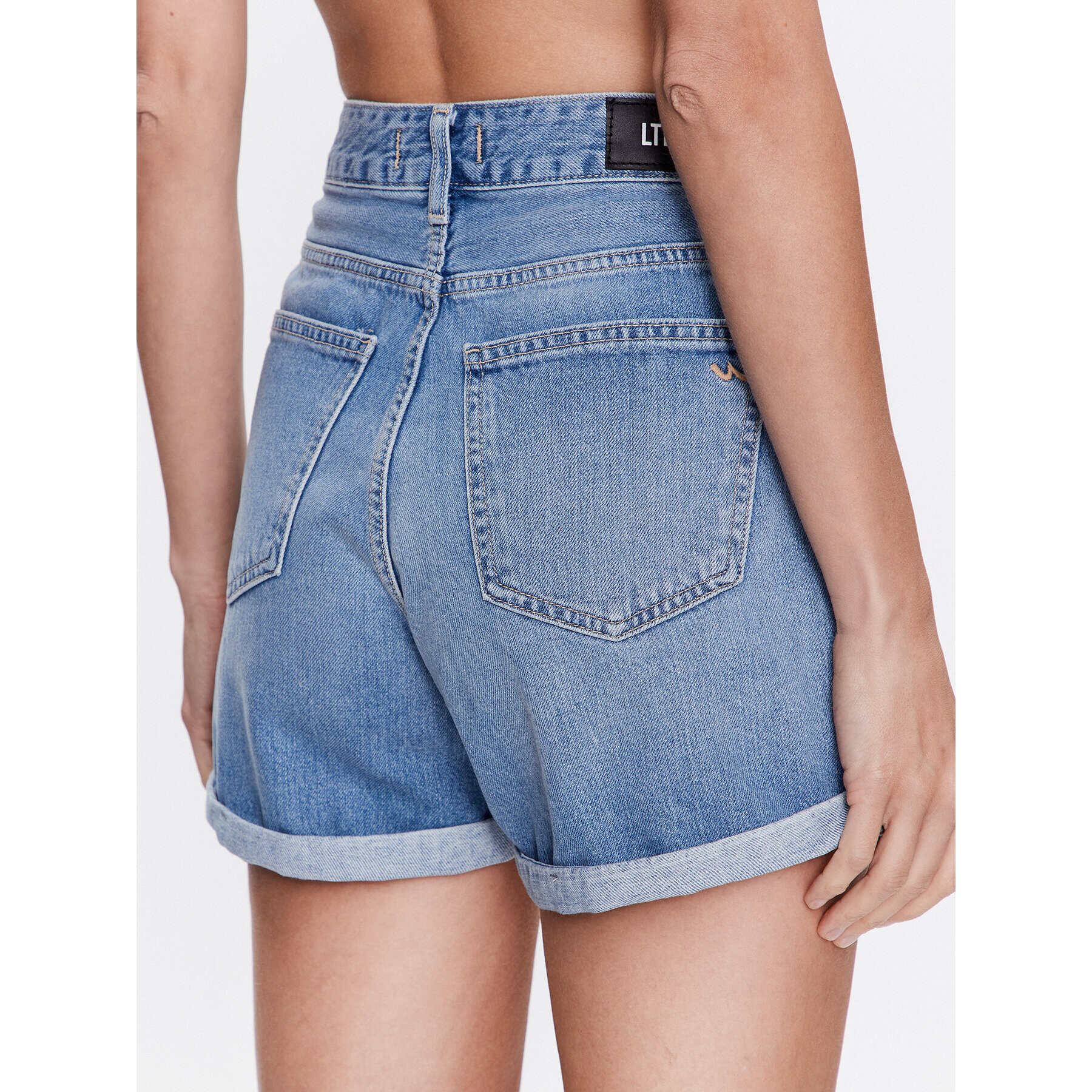 LTB Дънкови шорти Belinda 60975 15315 Син Mom Fit - Pepit.bg