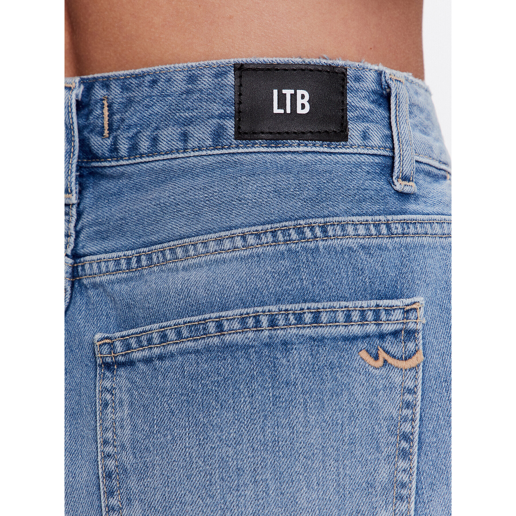 LTB Дънкови шорти Belinda 60975 15315 Син Mom Fit - Pepit.bg