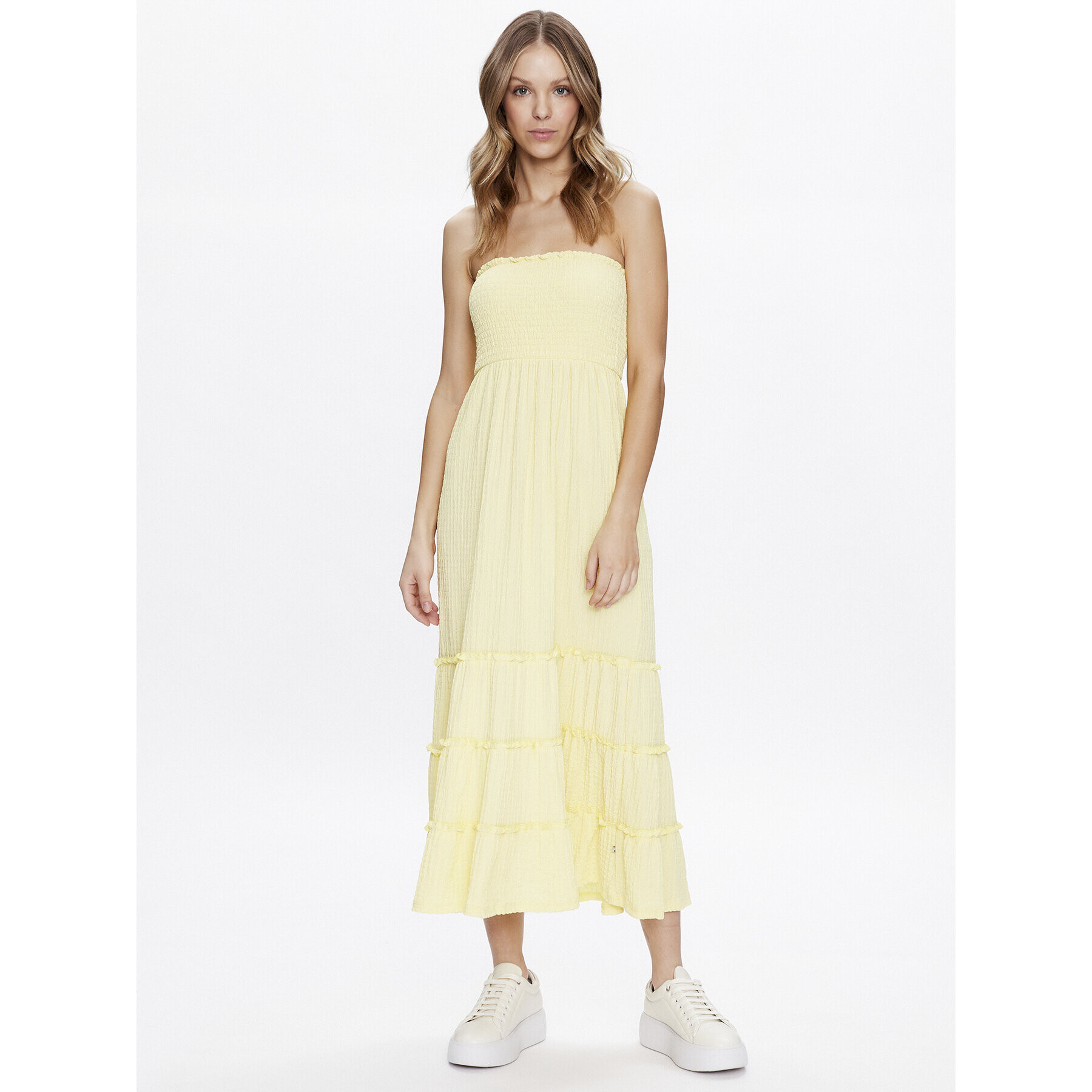 LTB Лятна рокля Kemoro 83014 60181 Жълт Regular Fit - Pepit.bg