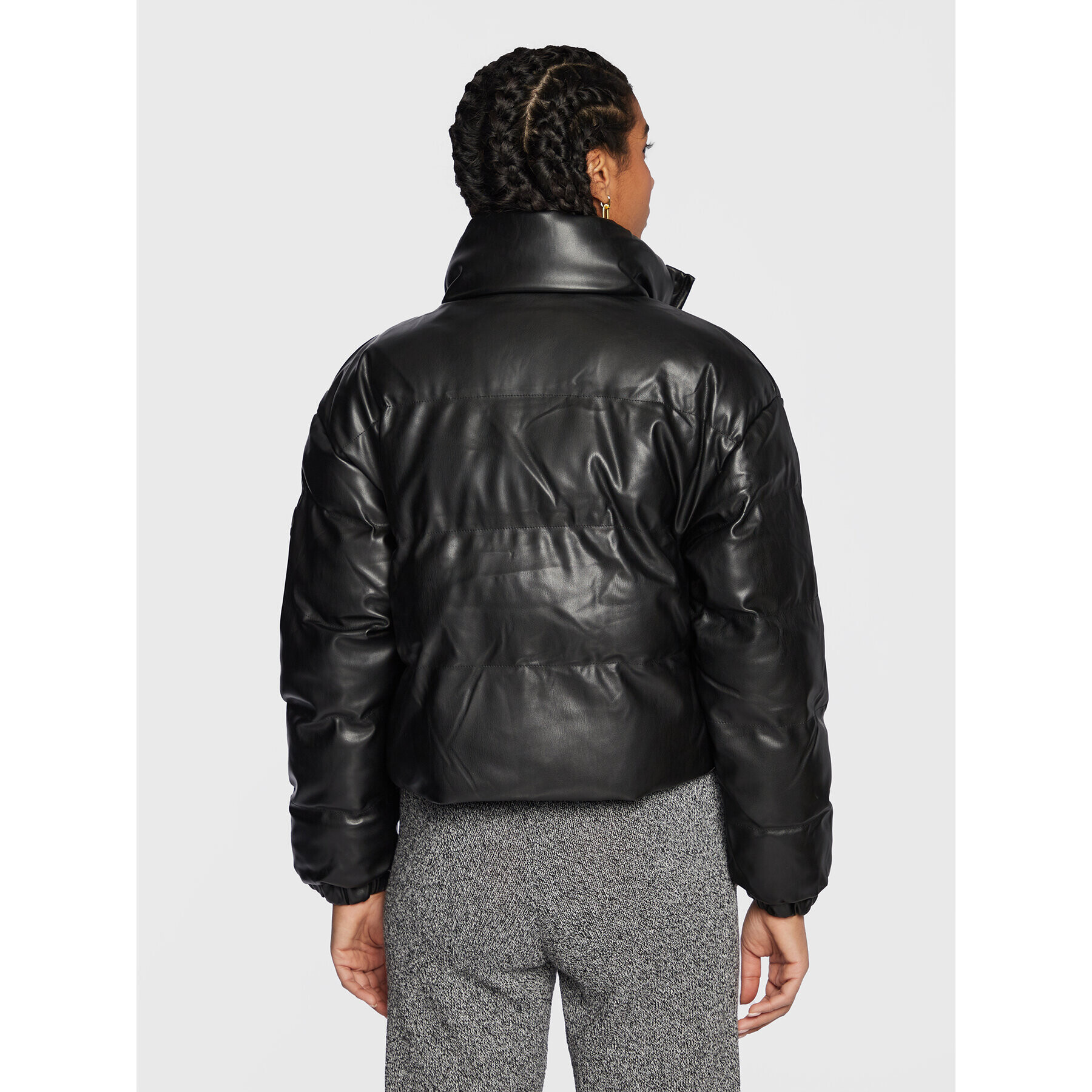 LTB Пухено яке Matama 44041 25004 Черен Relaxed Fit - Pepit.bg