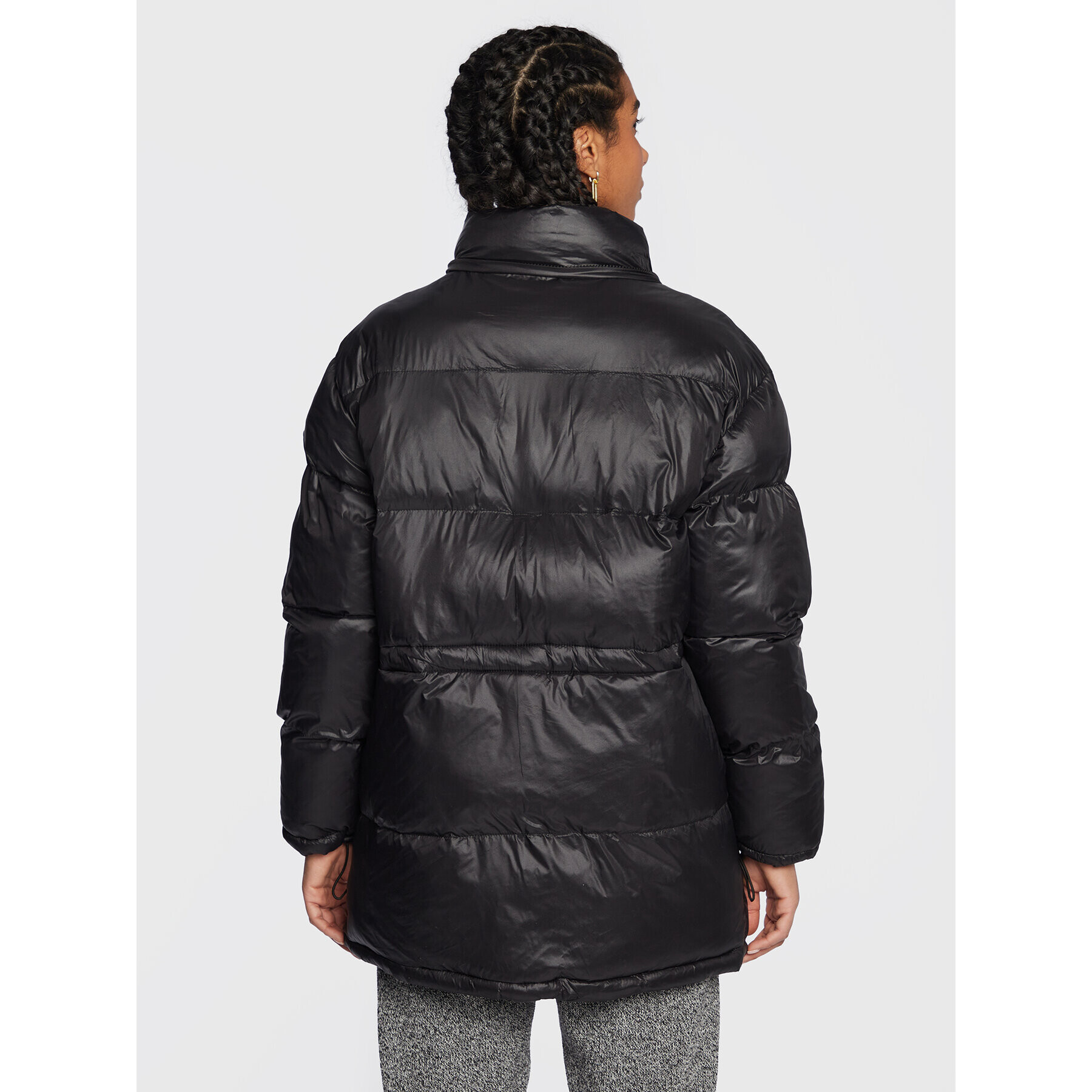 LTB Пухено яке Rilaka 44013 25048 Черен Relaxed Fit - Pepit.bg
