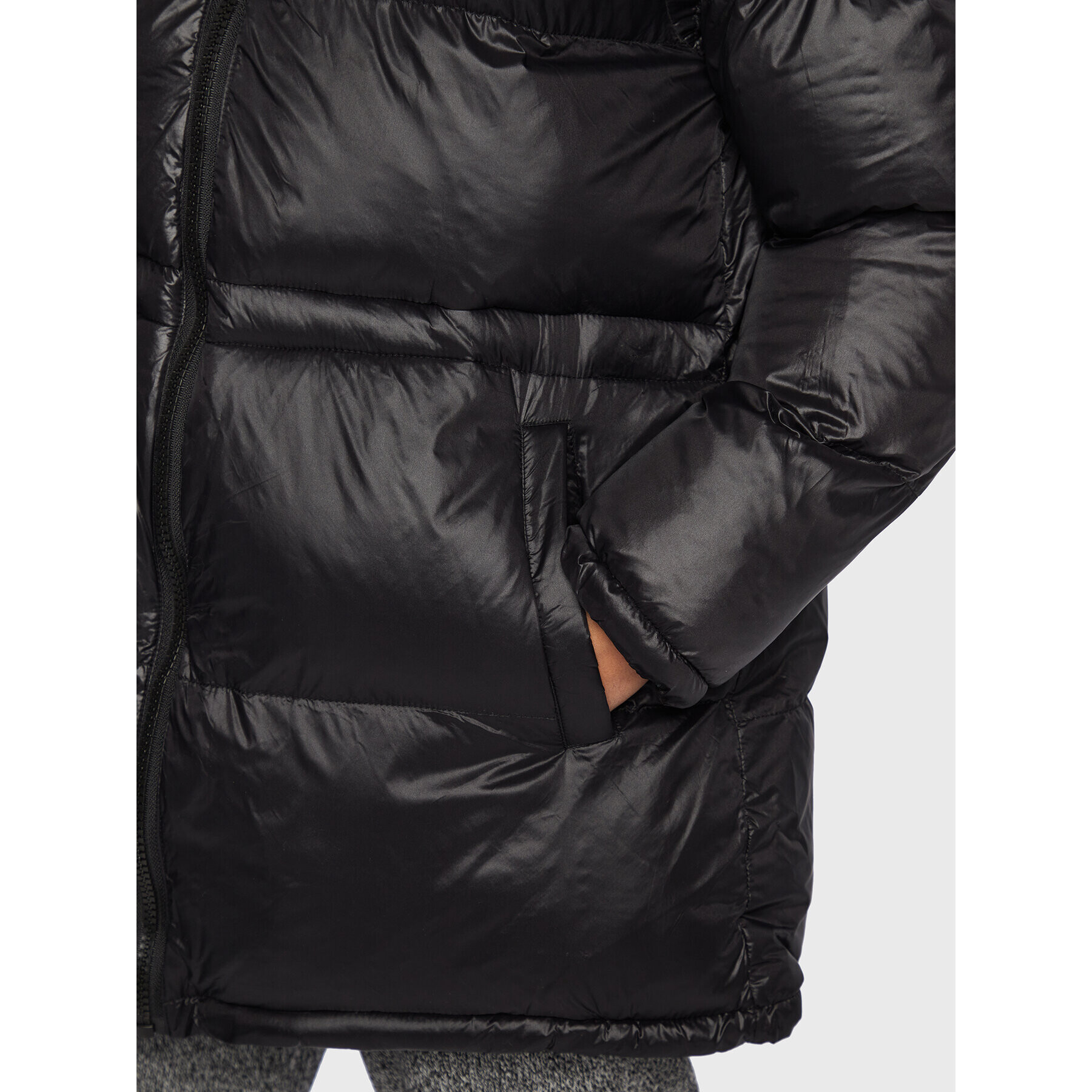 LTB Пухено яке Rilaka 44013 25048 Черен Relaxed Fit - Pepit.bg