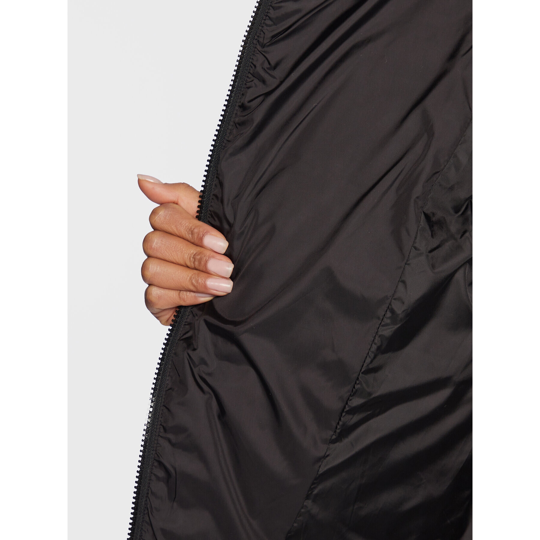LTB Пухено яке Yemaya 44046 25018 Черен Regular Fit - Pepit.bg