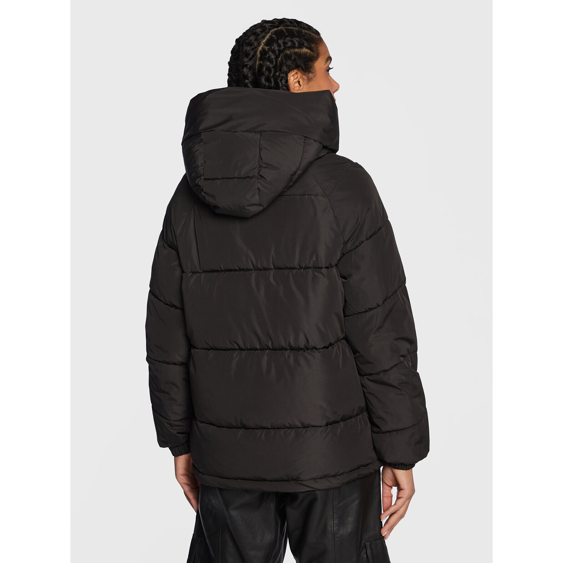 LTB Пухено яке Zaromo 44052 25018 Черен Regular Fit - Pepit.bg