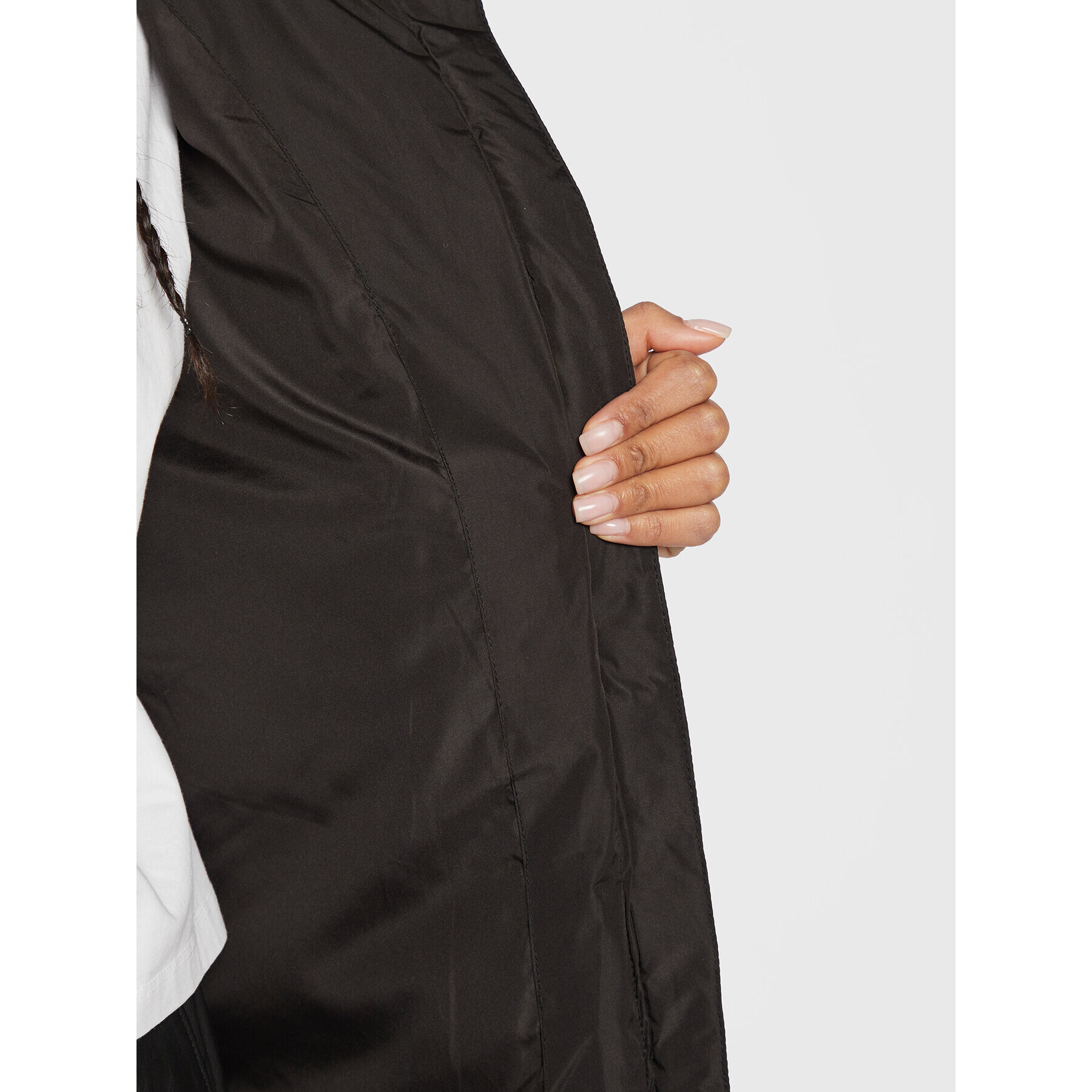 LTB Пухено яке Zaromo 44052 25018 Черен Regular Fit - Pepit.bg