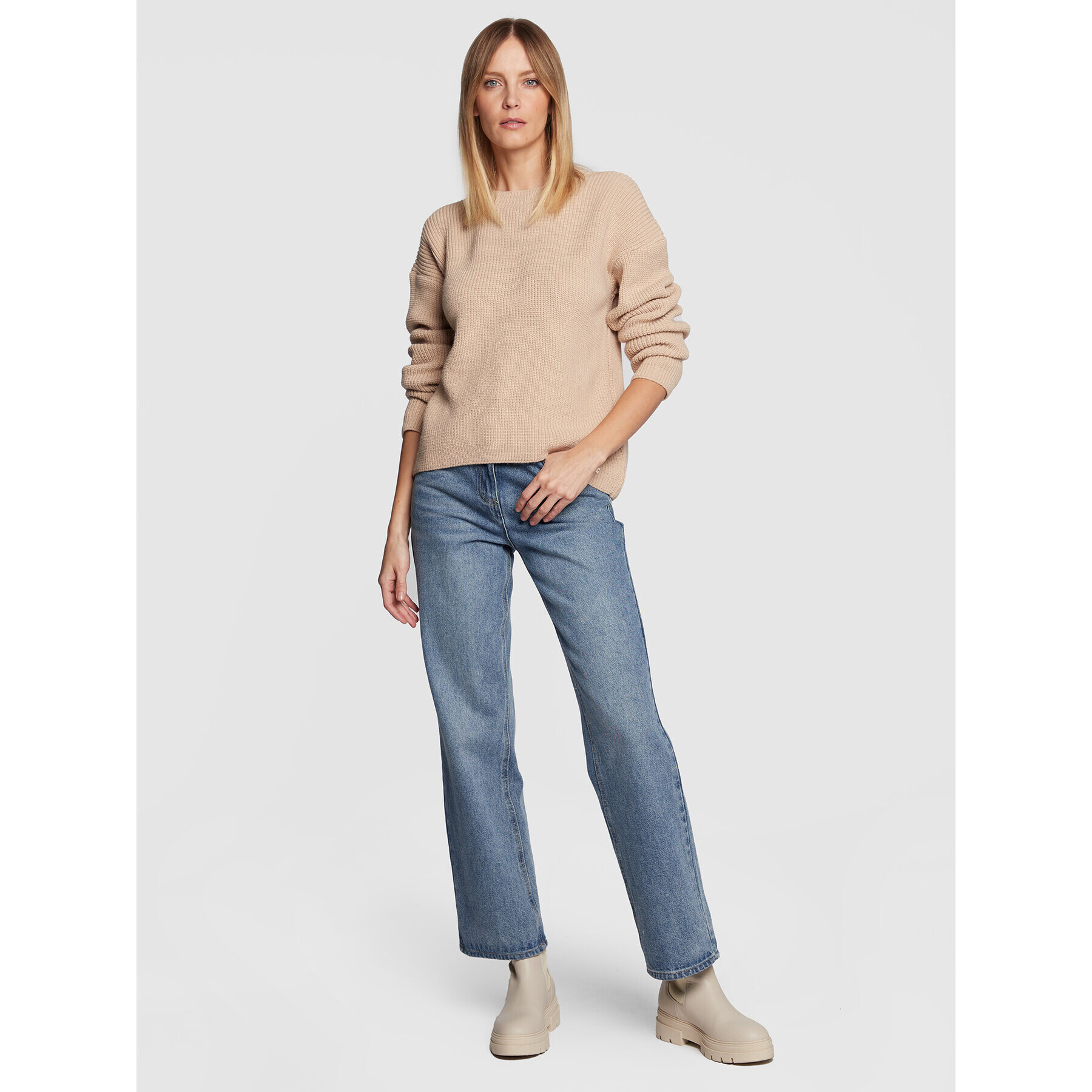 LTB Пуловер Kapazo 10008 51164 Бежов Relaxed Fit - Pepit.bg