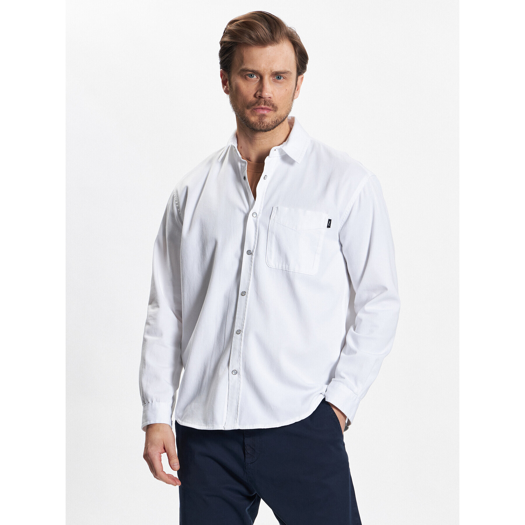 LTB Риза Jason 61018 14274 Бял Regular Fit - Pepit.bg