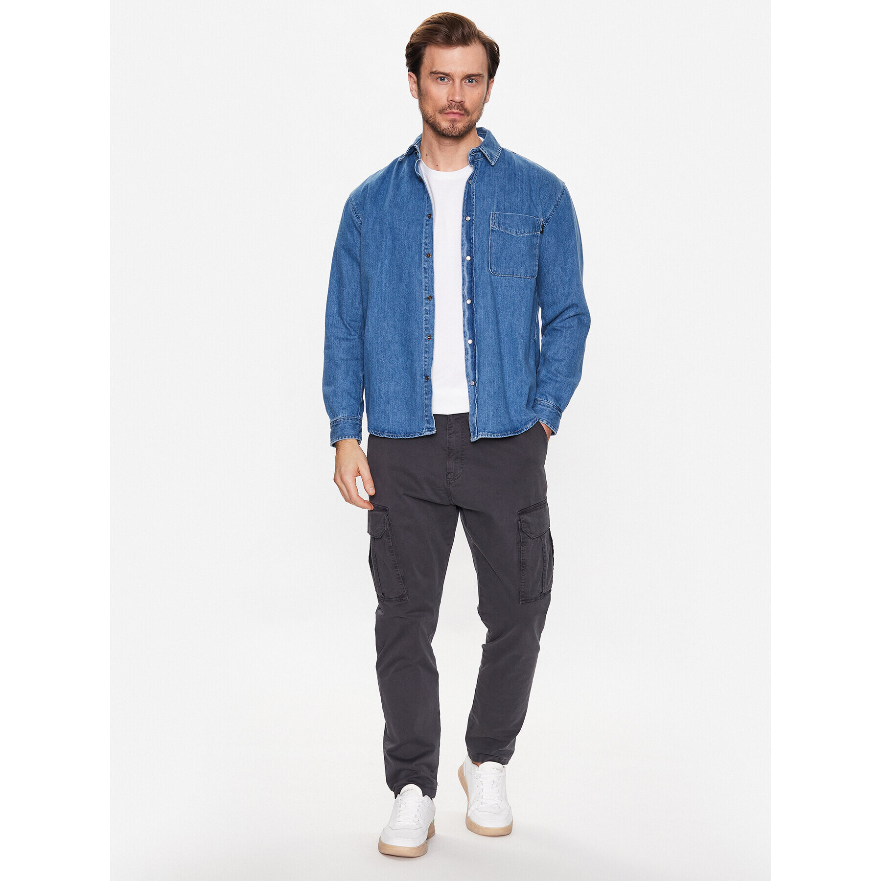 LTB Риза Jason 61018 15446 Син Regular Fit - Pepit.bg