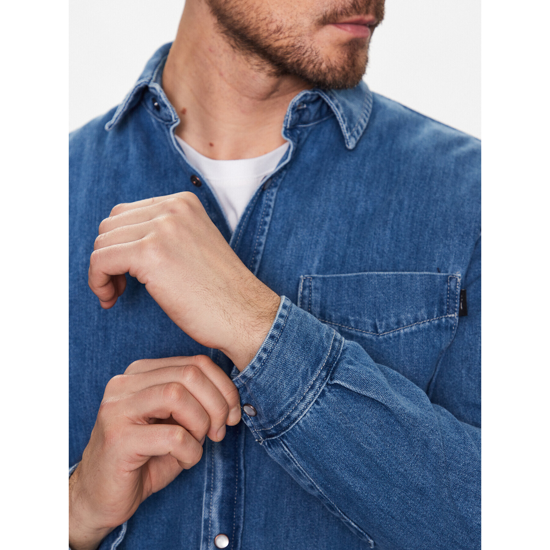 LTB Риза Jason 61018 15446 Син Regular Fit - Pepit.bg