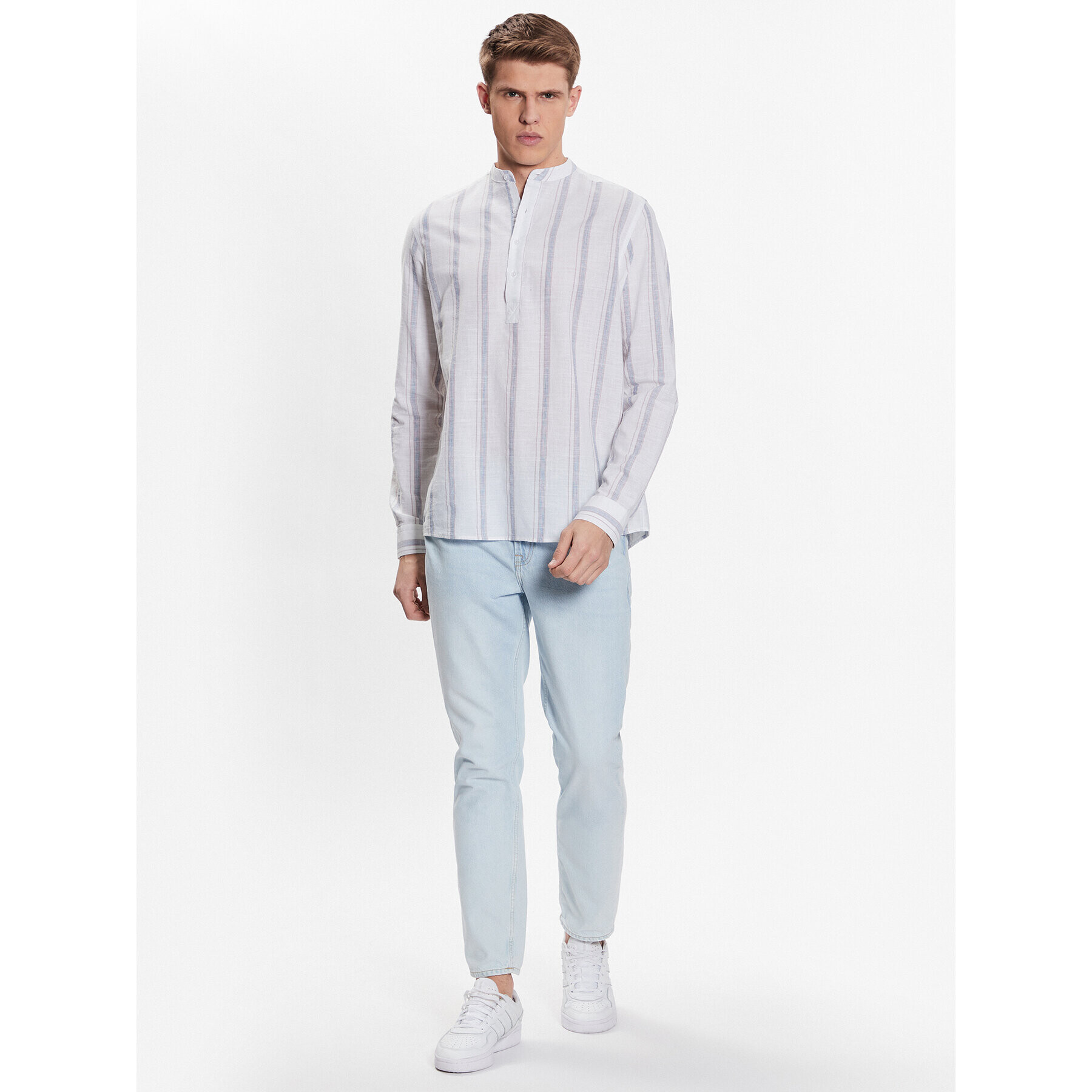 LTB Риза Ragesa 49071 Бял Regular Fit - Pepit.bg