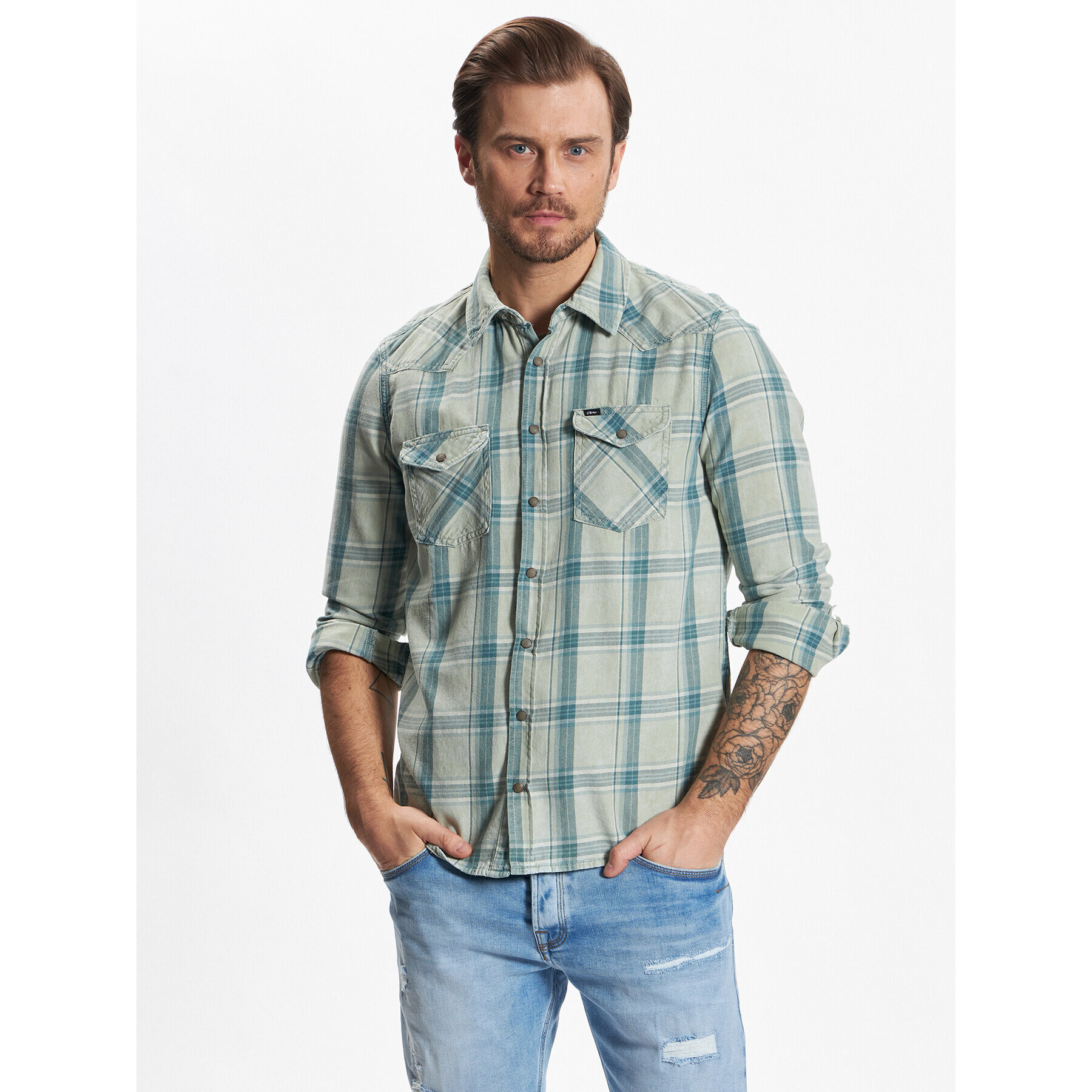 LTB Риза Rohan 60475 15431 Зелен Slim Fit - Pepit.bg