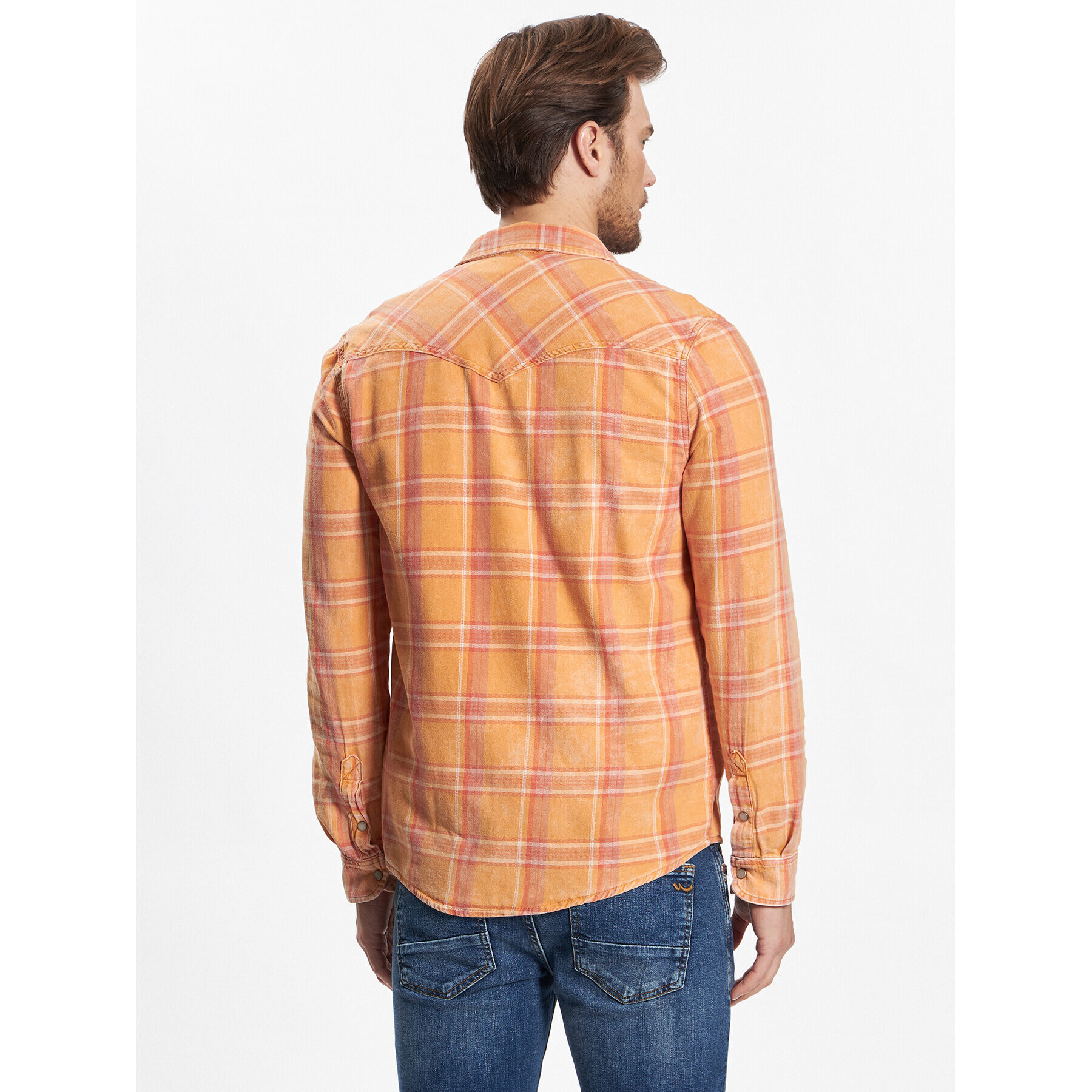 LTB Риза Rohan 60475 15433 Оранжев Slim Fit - Pepit.bg