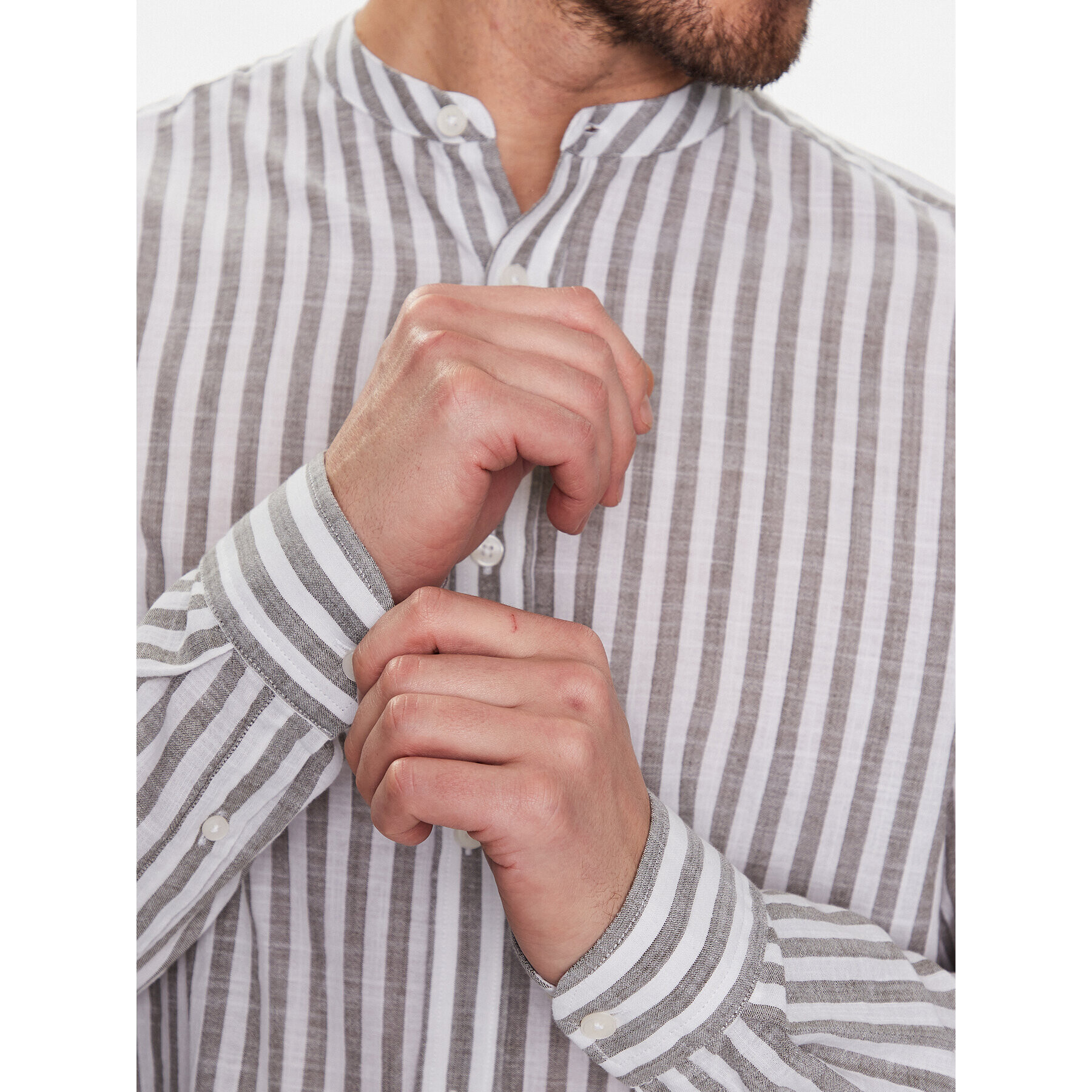 LTB Риза Sisora 49070 25008 Сив Regular Fit - Pepit.bg