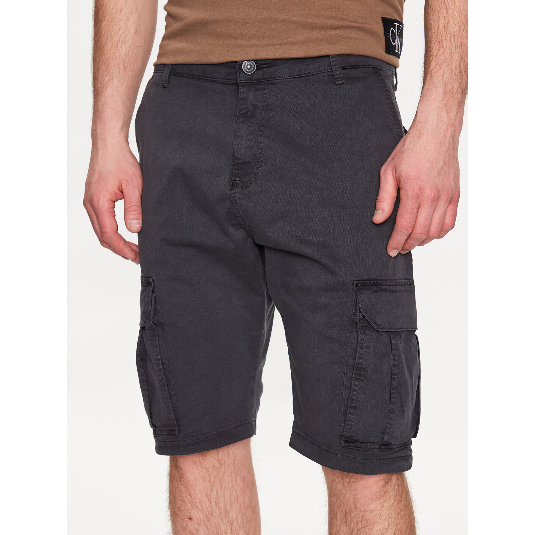 LTB Шорти от плат Dikada 46013 25001 Сив Regular Fit - Pepit.bg