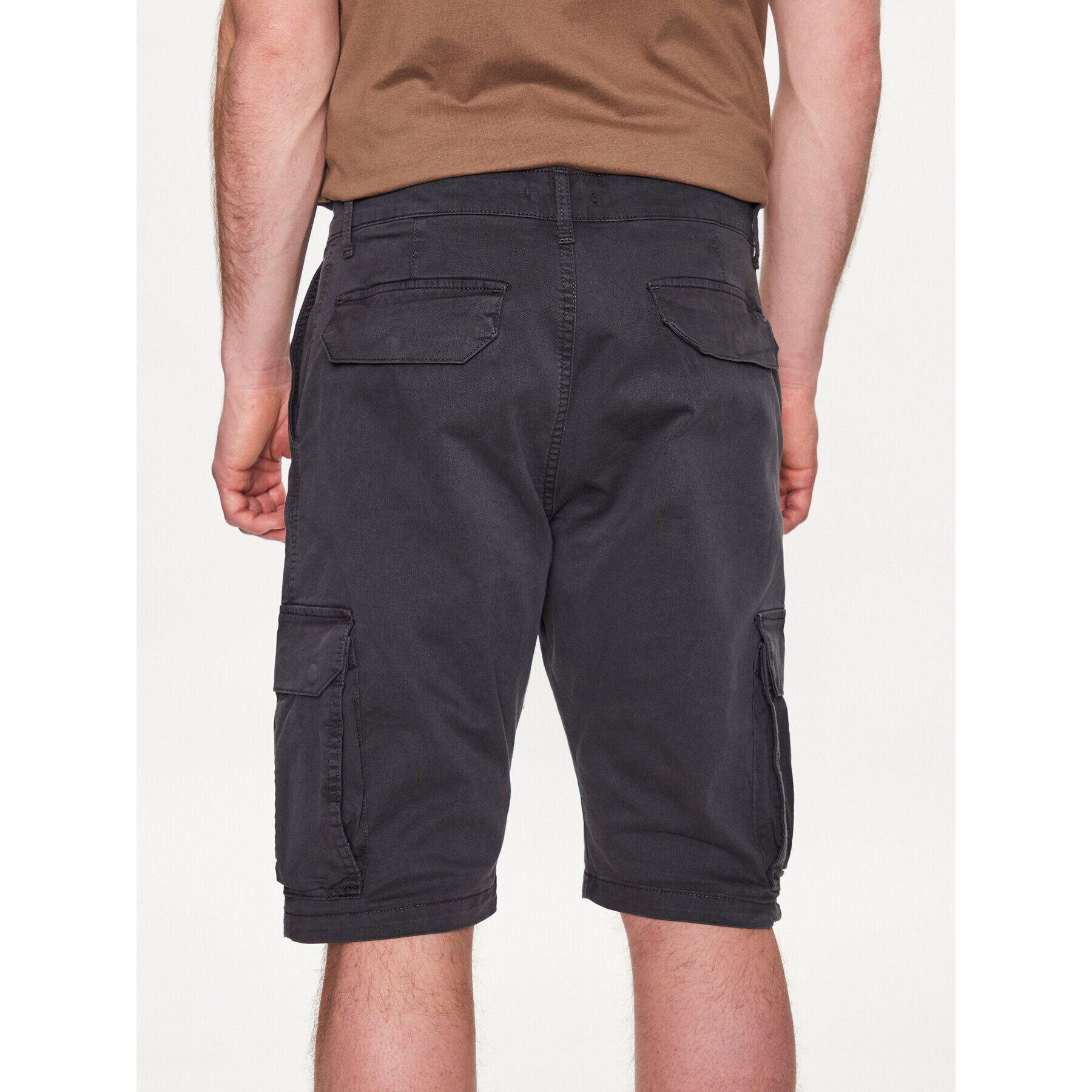 LTB Шорти от плат Dikada 46013 25001 Сив Regular Fit - Pepit.bg