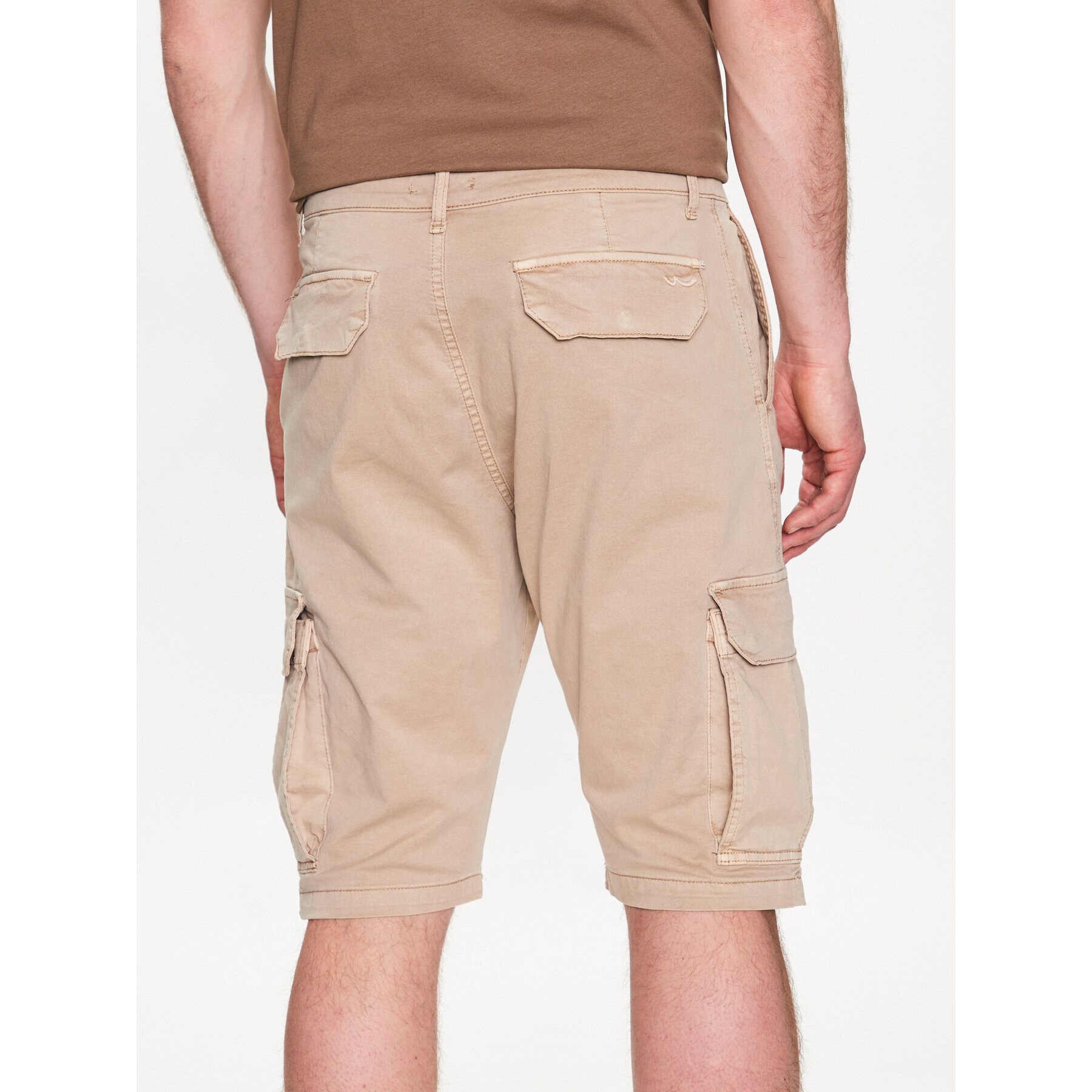 LTB Шорти от плат Dikada 46013 Бежов Regular Fit - Pepit.bg