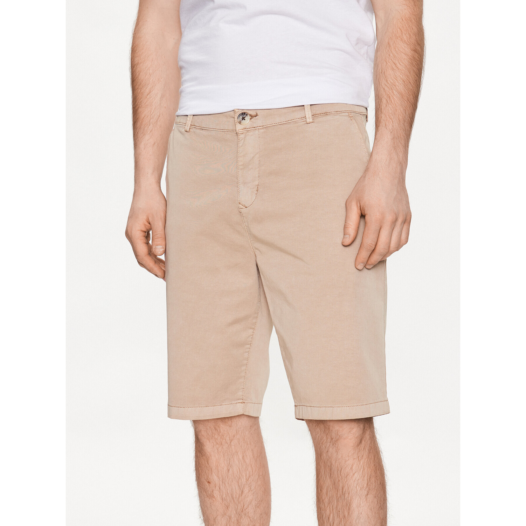 LTB Шорти от плат Tobete 46012 25001 Бежов Regular Fit - Pepit.bg