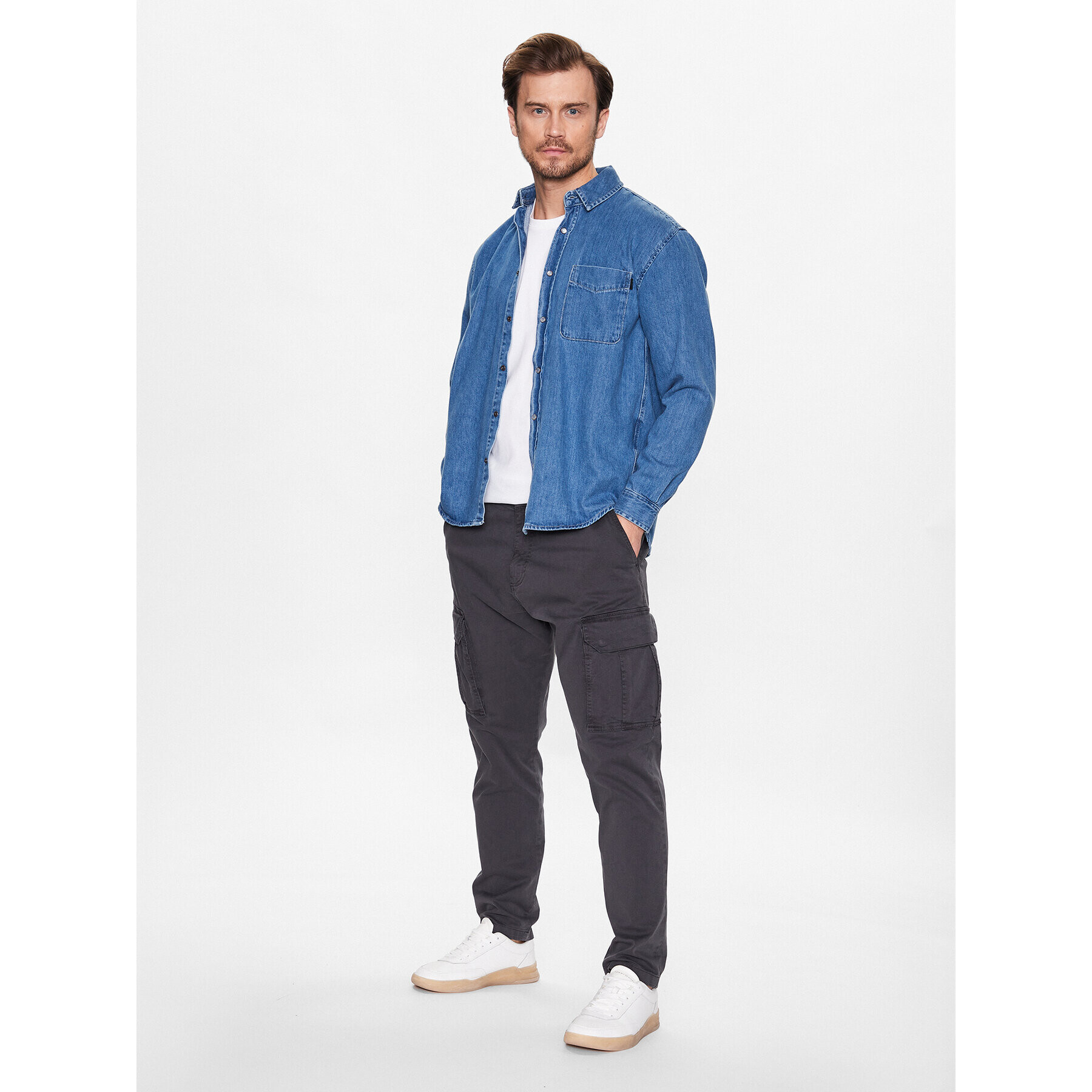 LTB Текстилни панталони Solaca 47011 25001 Сив Regular Fit - Pepit.bg