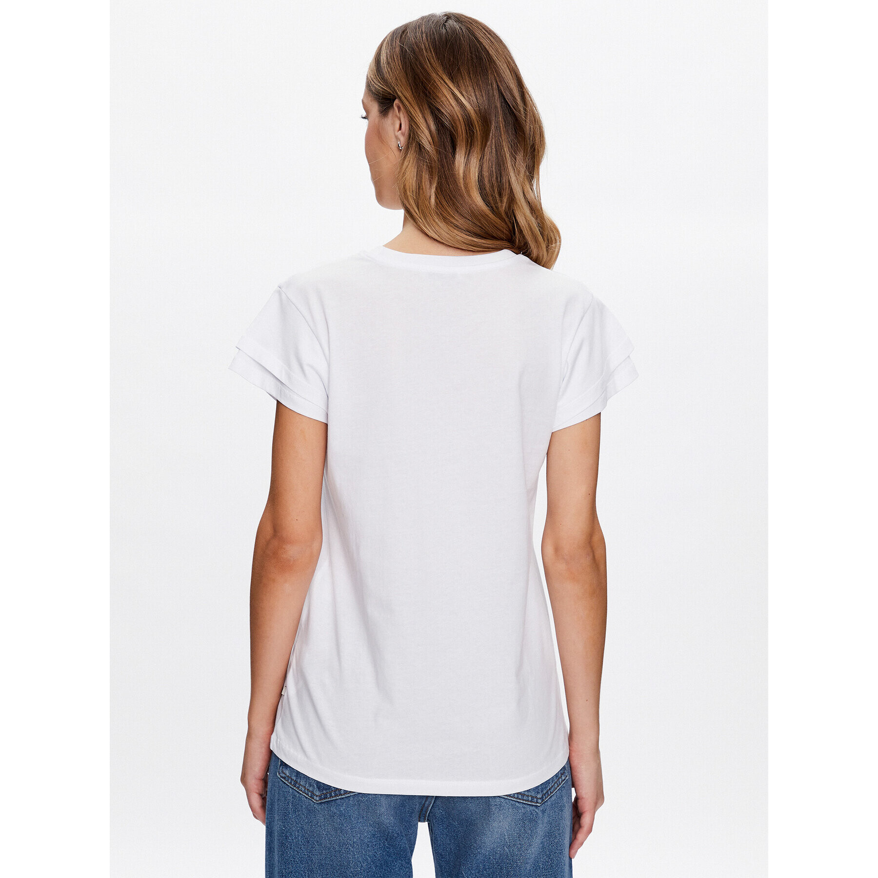 LTB Тишърт Fecaba 80058 6089 Бял Regular Fit - Pepit.bg