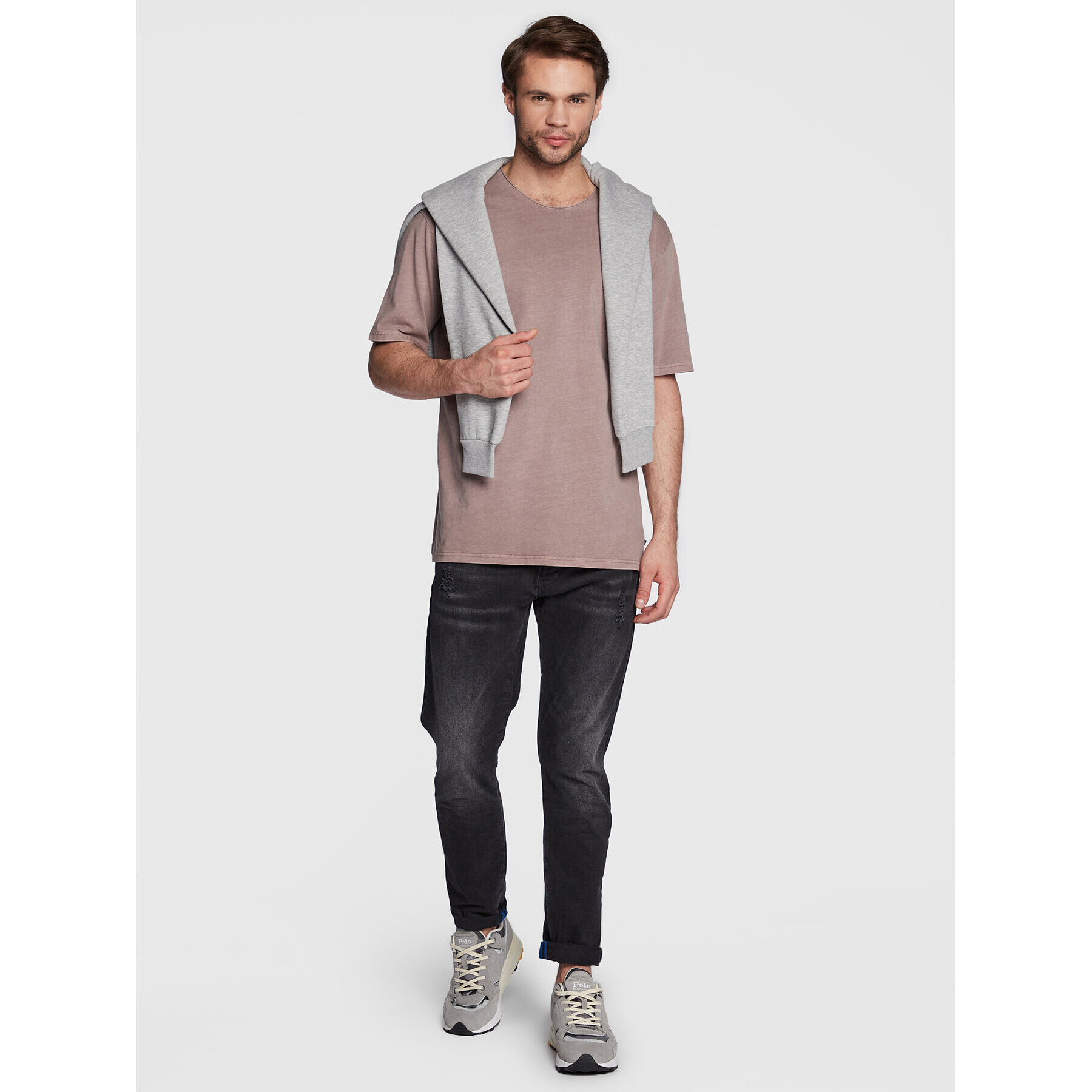 LTB Тишърт Mikolo 84025 6089 Виолетов Regular Fit - Pepit.bg
