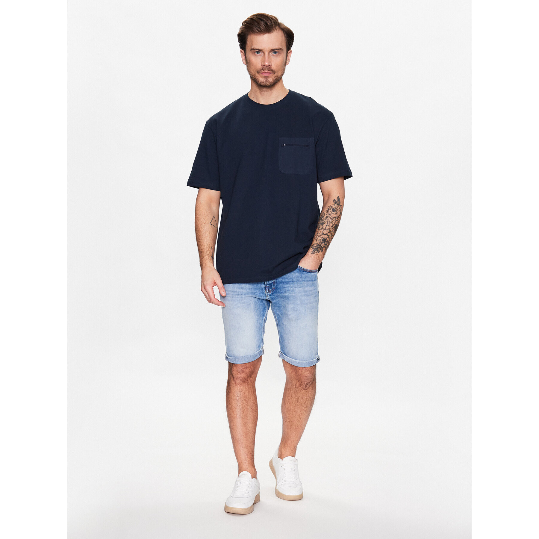 LTB Тишърт Neheze 84030 6089 Тъмносин Regular Fit - Pepit.bg