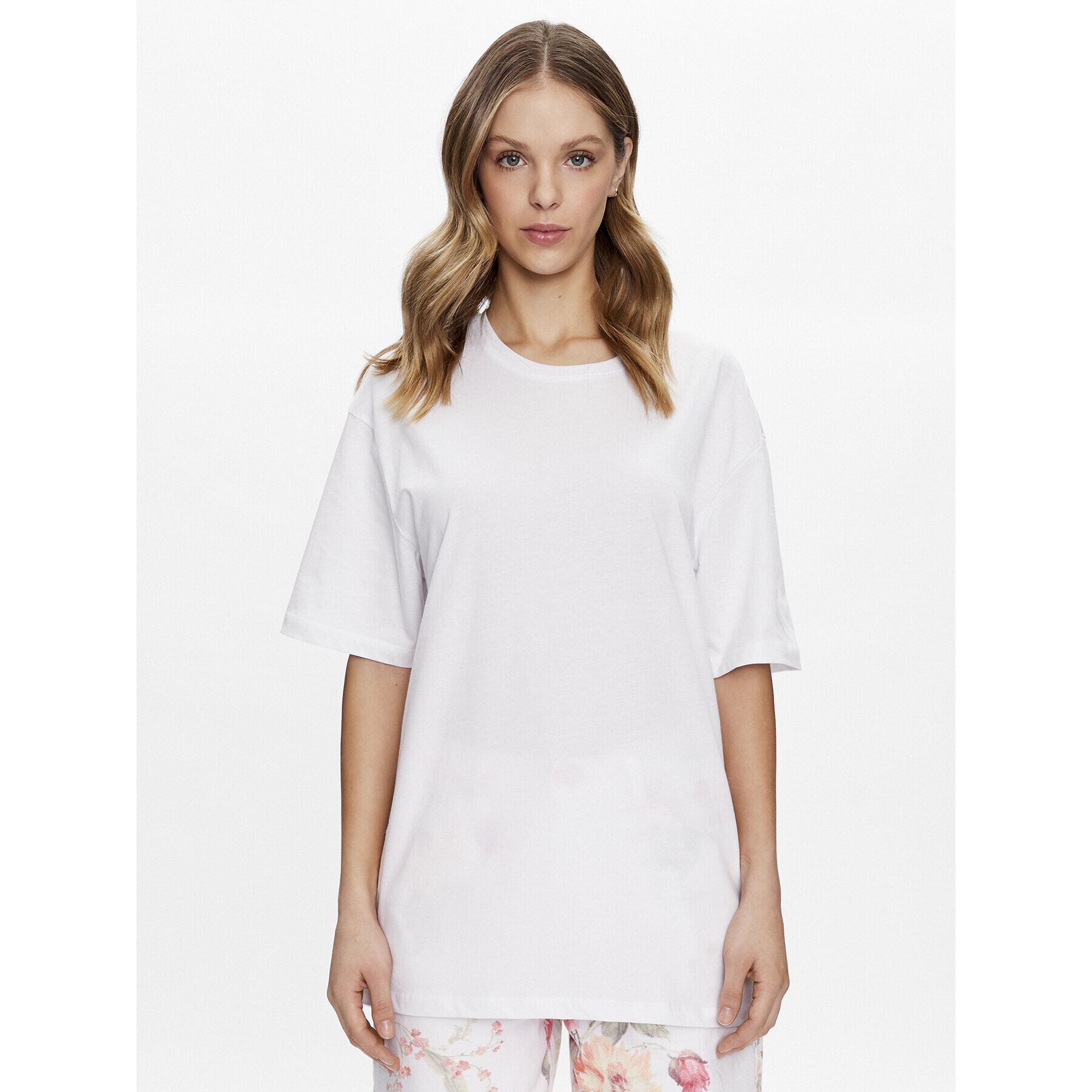 LTB Тишърт Zoyaga 80087 6089 Бял Oversize - Pepit.bg