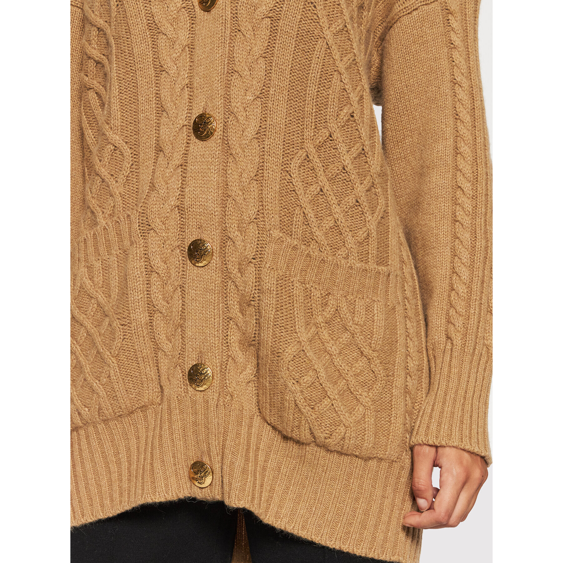Luisa Spagnoli Кардиган Cant 57359 Кафяв Regular Fit - Pepit.bg