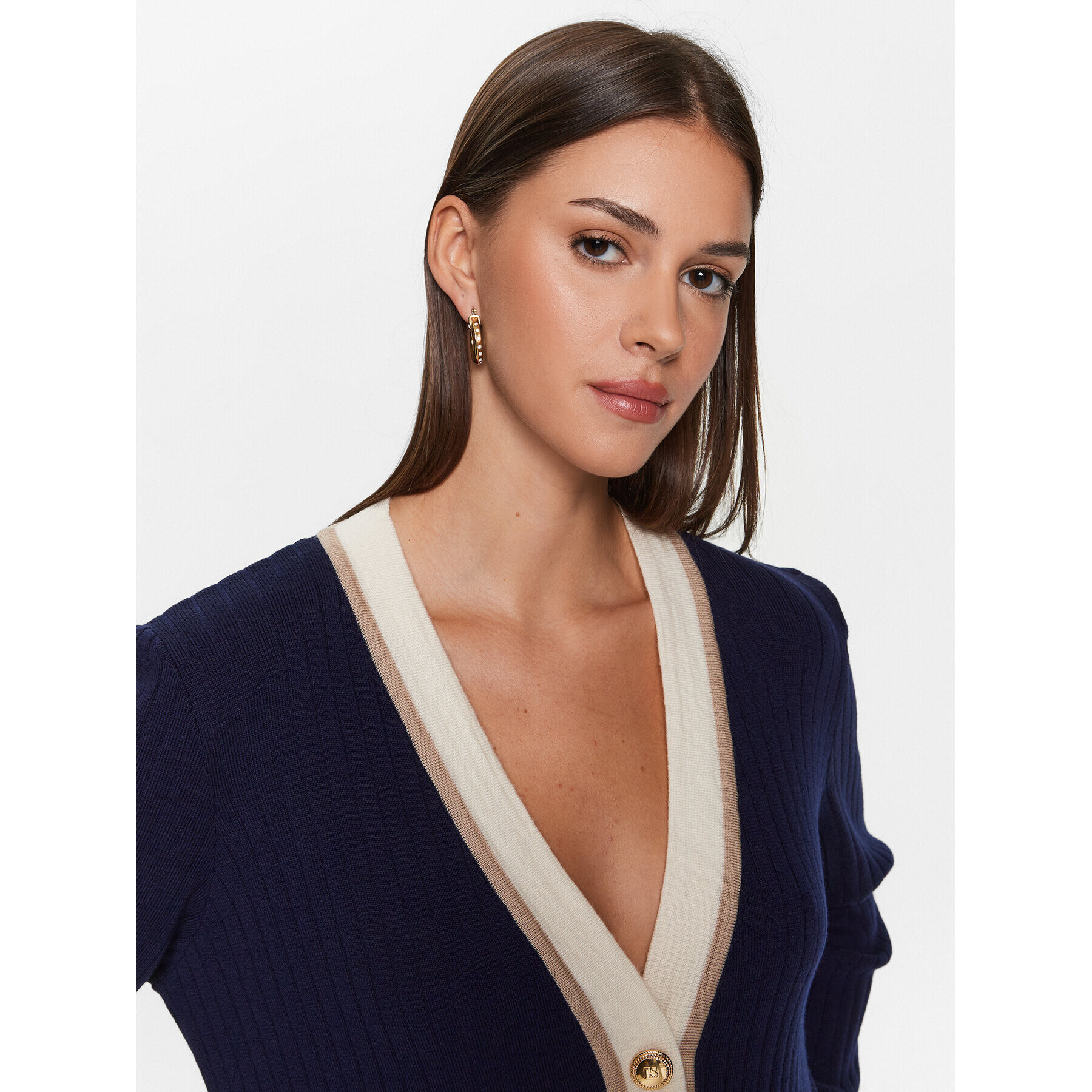 Luisa Spagnoli Кардиган Maltese 57832 Тъмносин Regular Fit - Pepit.bg