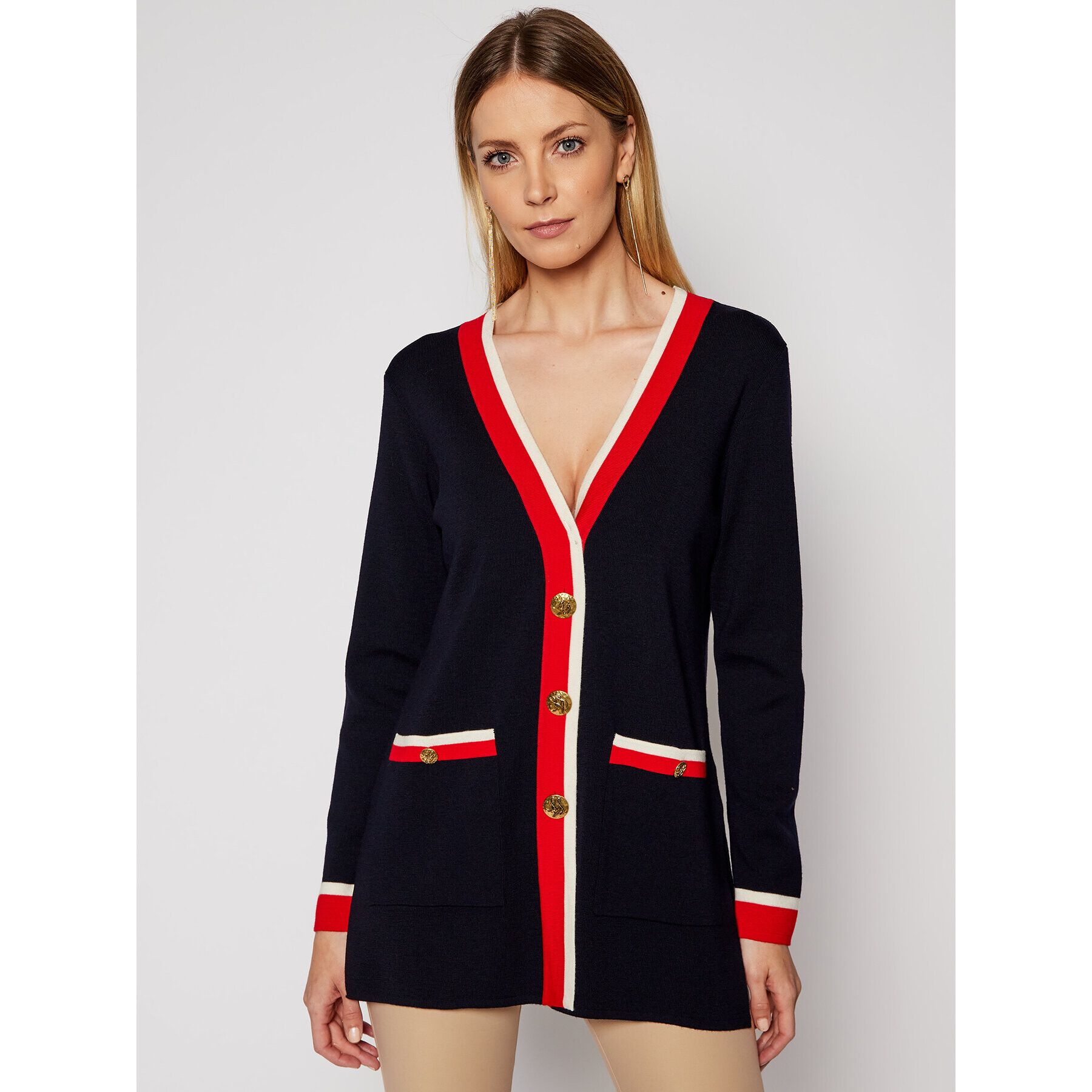 Luisa Spagnoli Кардиган Mara 0646216 Тъмносин Regular Fit - Pepit.bg