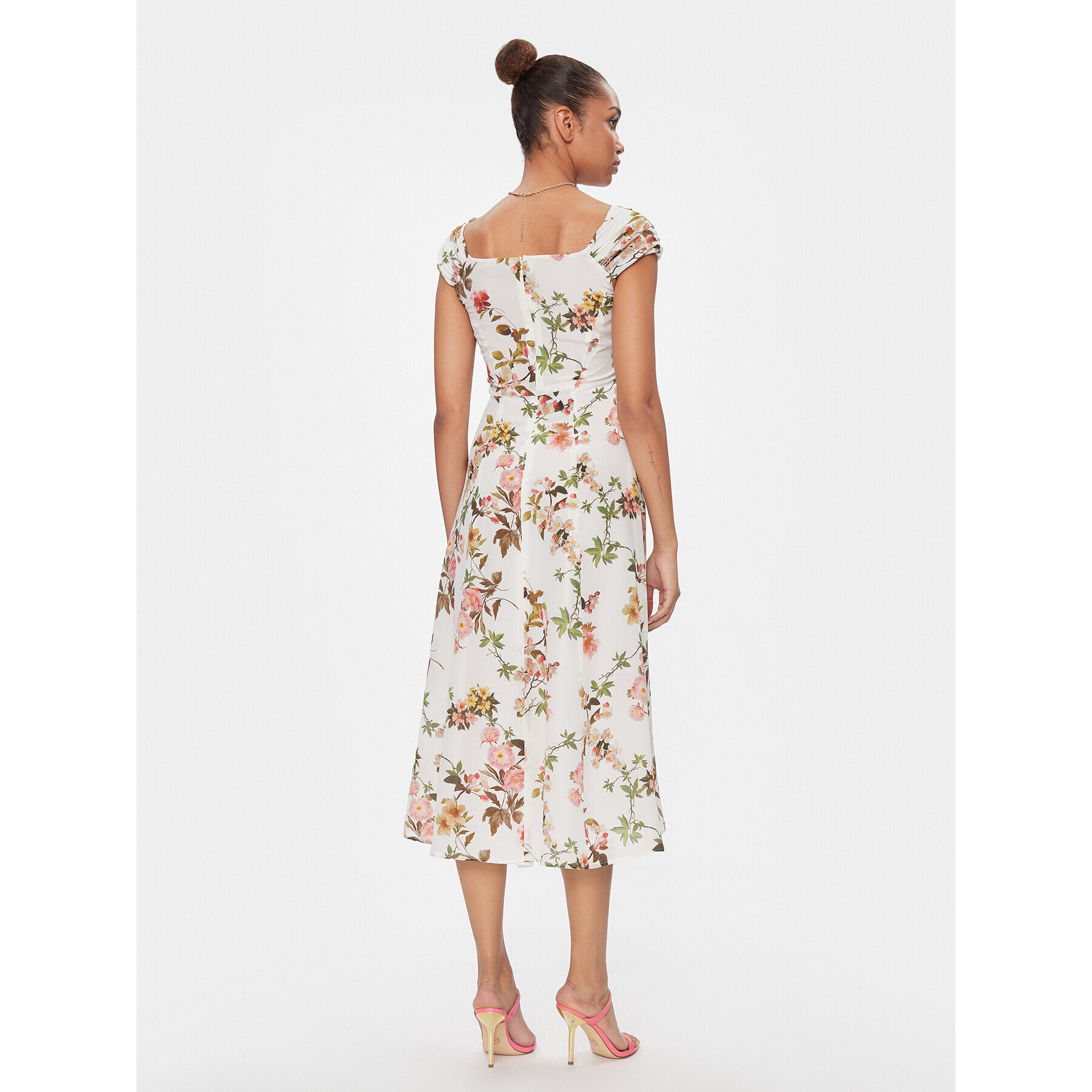 Luisa Spagnoli Лятна рокля Passionale 540698 Бял Regular Fit - Pepit.bg