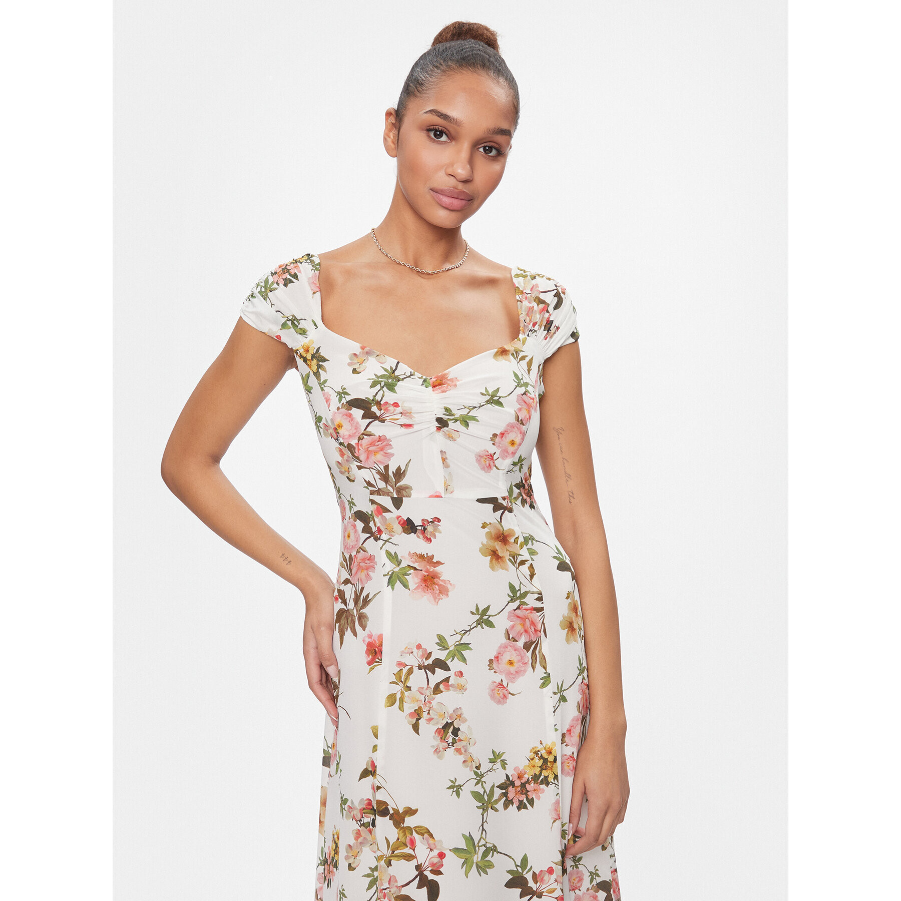 Luisa Spagnoli Лятна рокля Passionale 540698 Бял Regular Fit - Pepit.bg