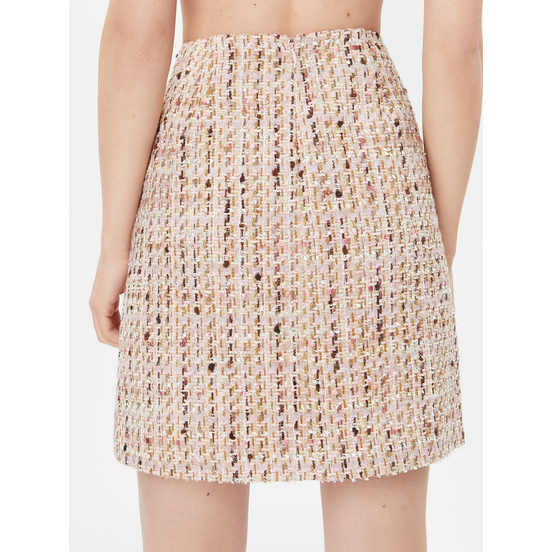 Luisa Spagnoli Мини пола Frammento 540363 Бежов Regular Fit - Pepit.bg