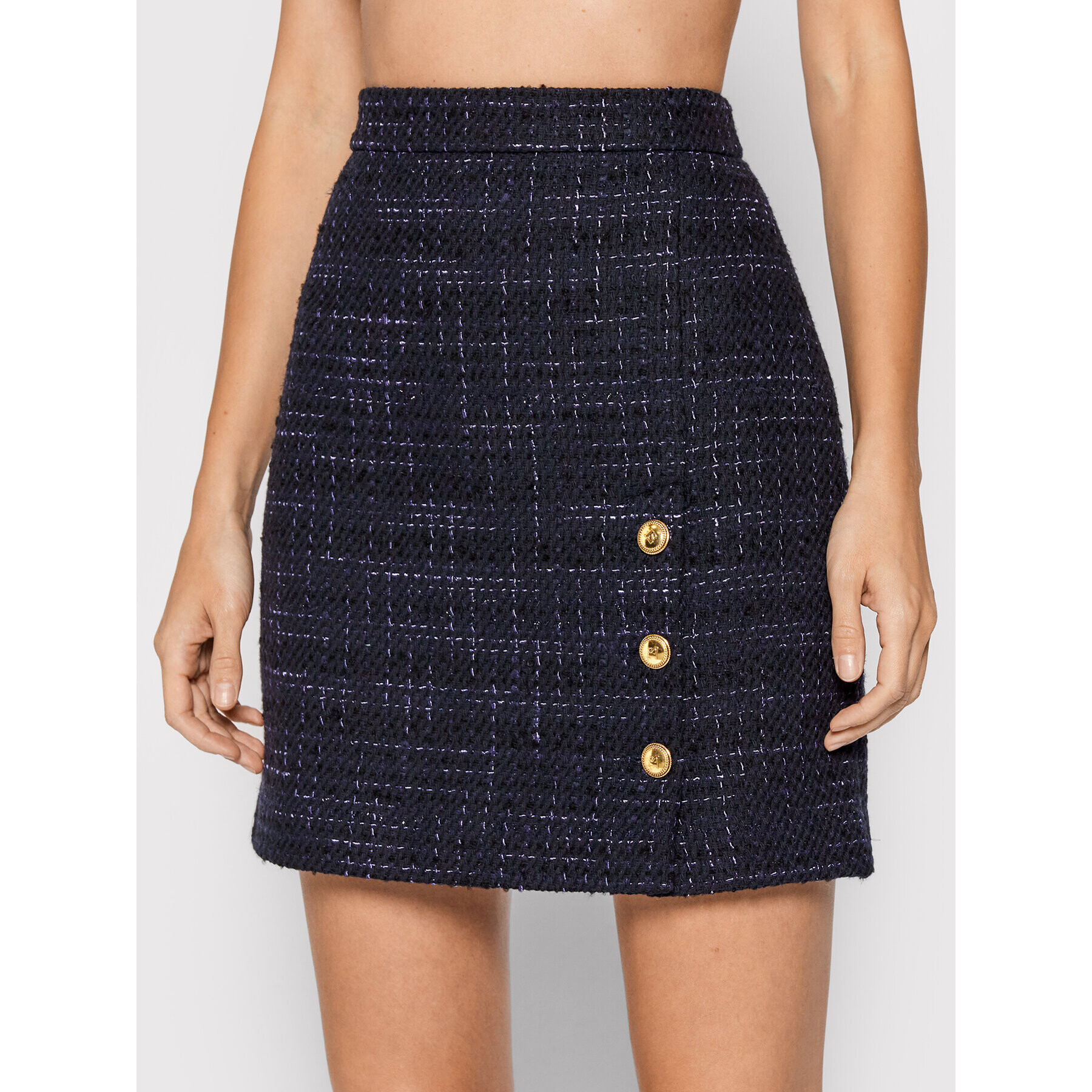 Luisa Spagnoli Мини пола Fruscio 538605 Тъмносин Regular Fit - Pepit.bg