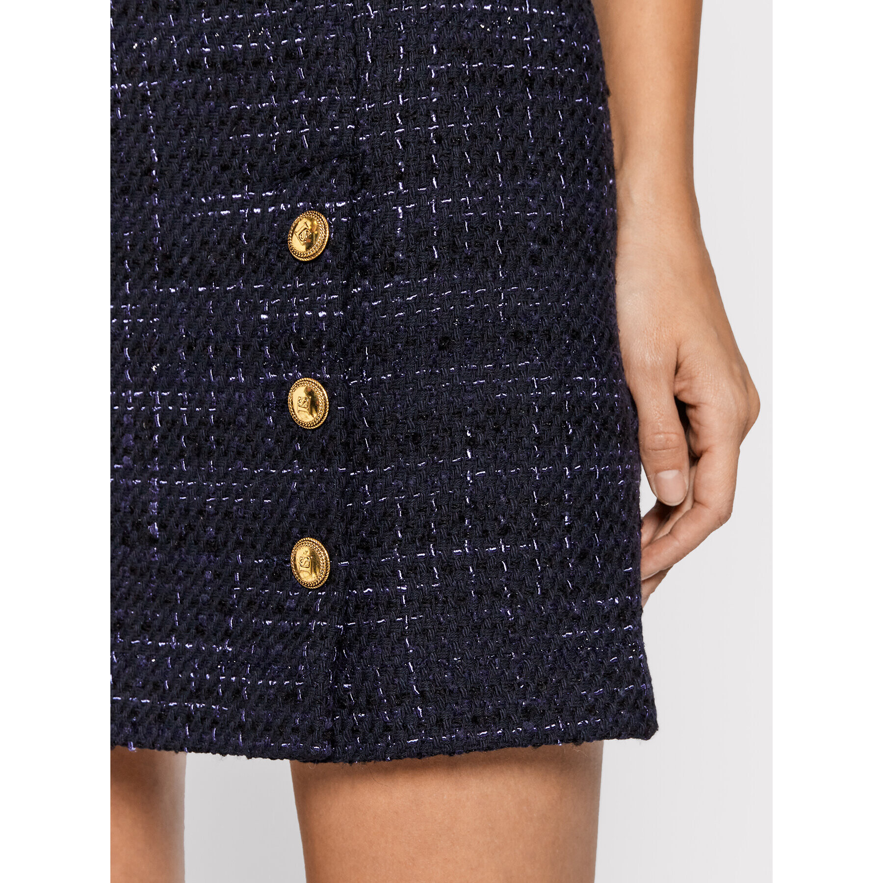 Luisa Spagnoli Мини пола Fruscio 538605 Тъмносин Regular Fit - Pepit.bg