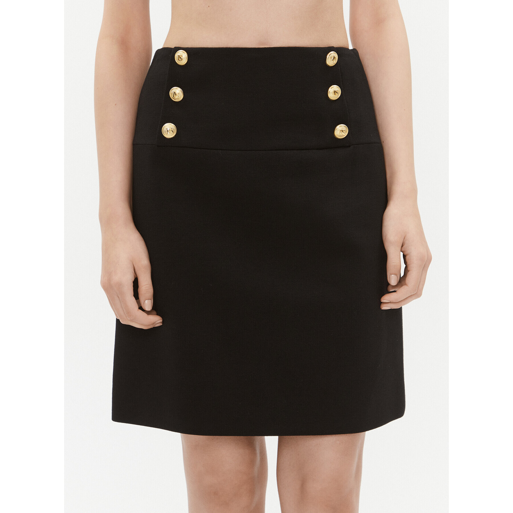Luisa Spagnoli Мини пола Matrici 540387 Черен Regular Fit - Pepit.bg