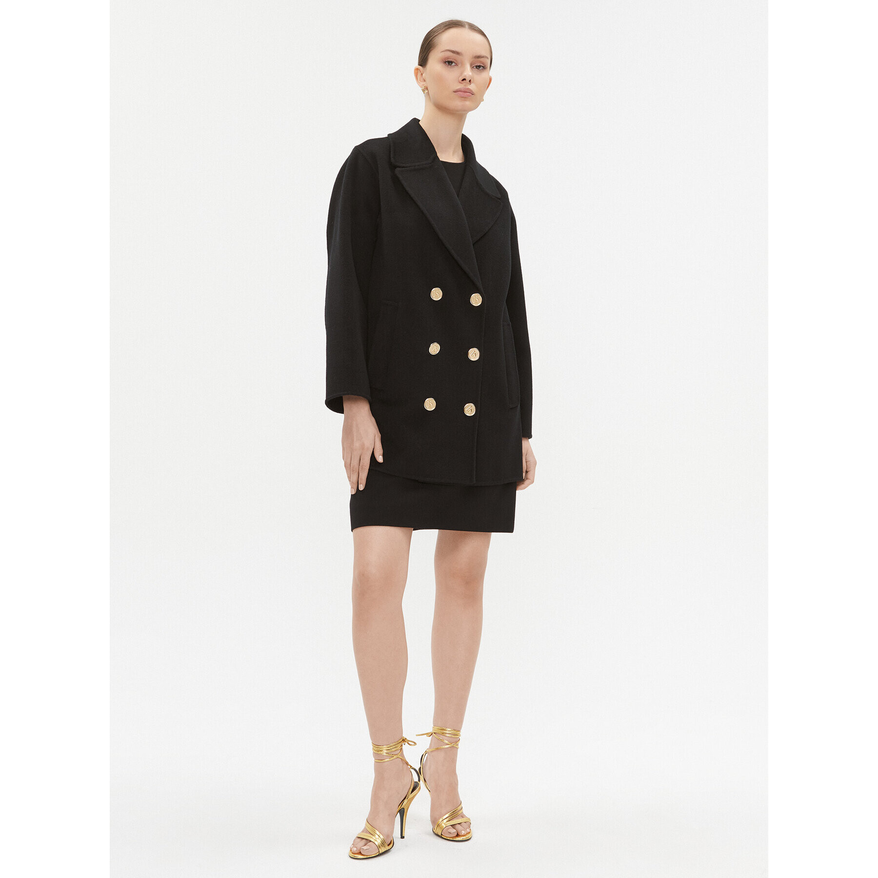 Luisa Spagnoli Мини пола Matrici 540387 Черен Regular Fit - Pepit.bg